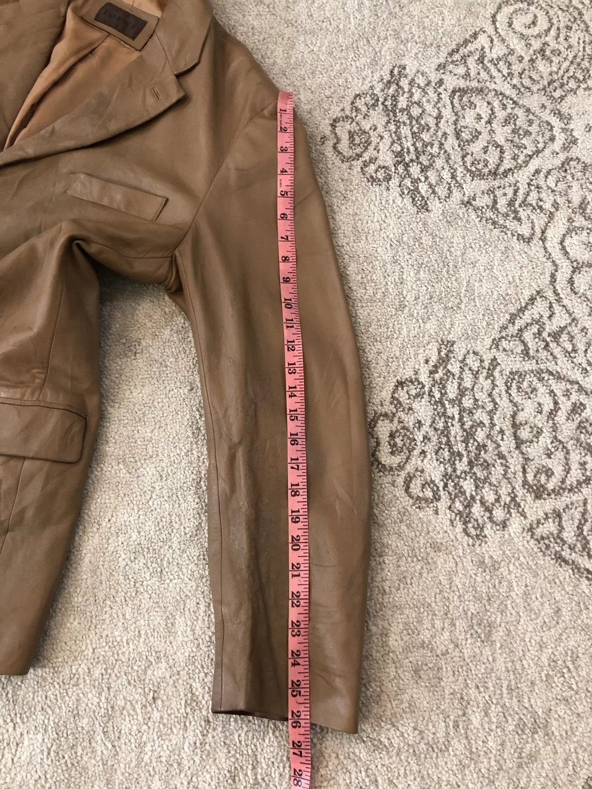 Loewe Leather Jackets Loewe Cordero Lamb leather Coat Brown