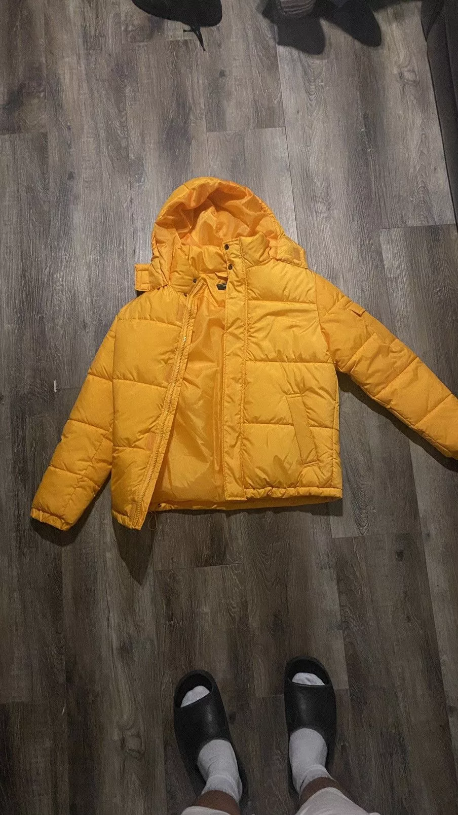 Forever 21 Raincoats Yellow Forever 21 Puffer