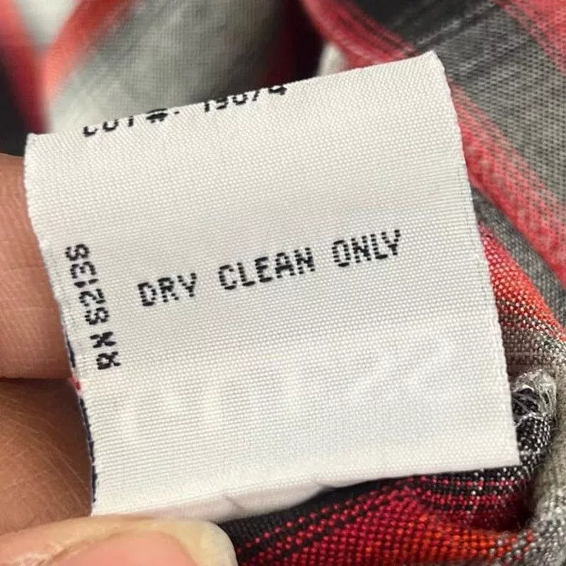 Guess Shirts Button Ups Vintage Guess Made in USA Plaid Button Down Shirt Medium Red