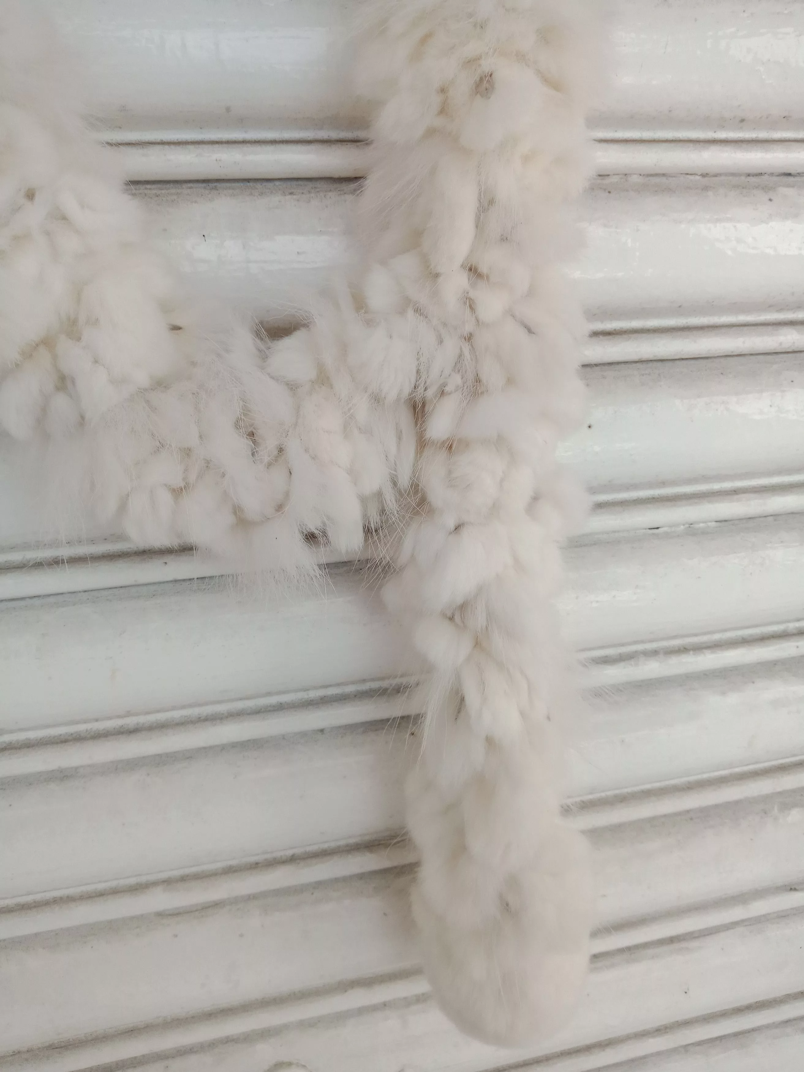 Leather Miscellaneous Fur Leather White Luxury