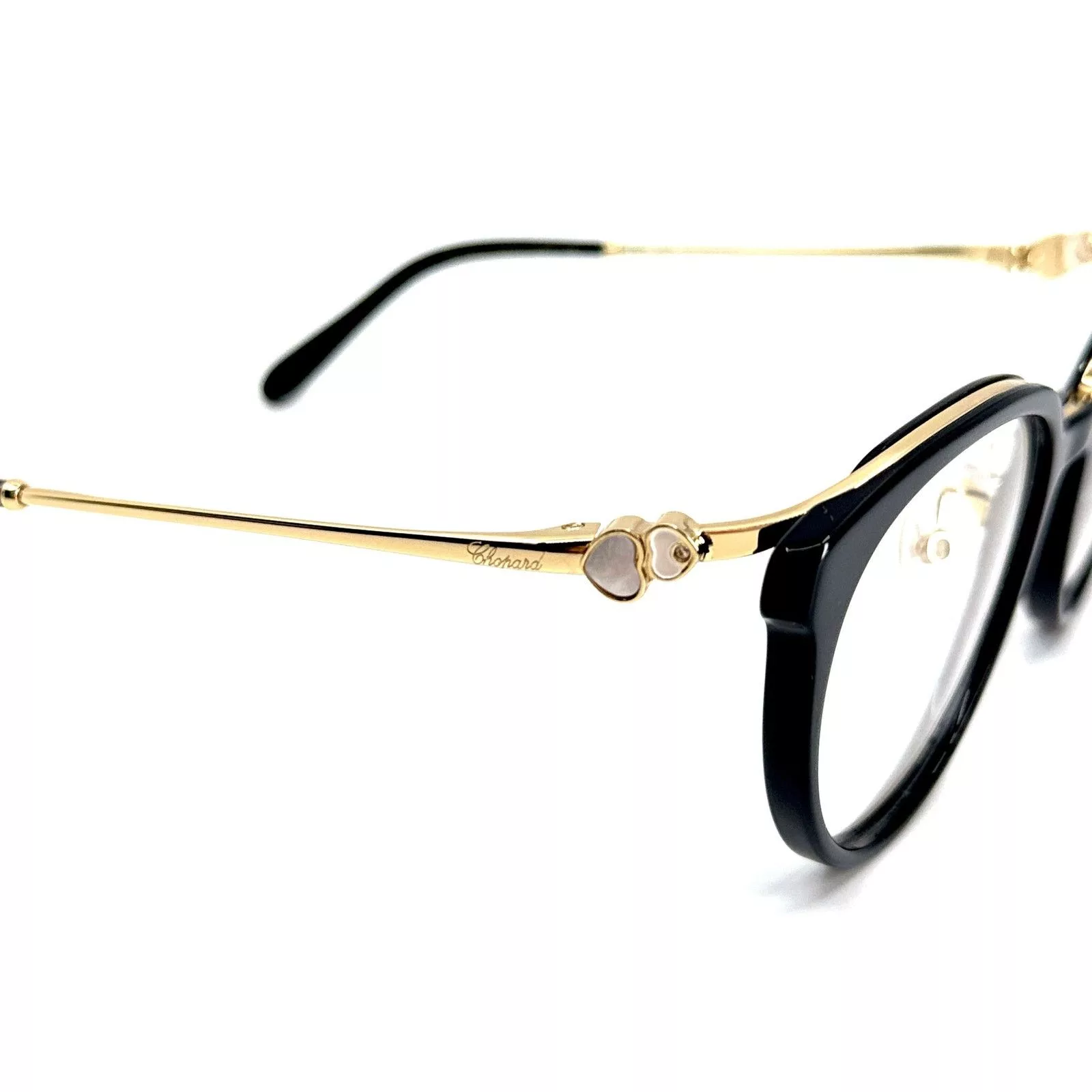 Chopard Sunglasses New, CHOPARD Eyeglasses VCH331S 0700 Authentic Black