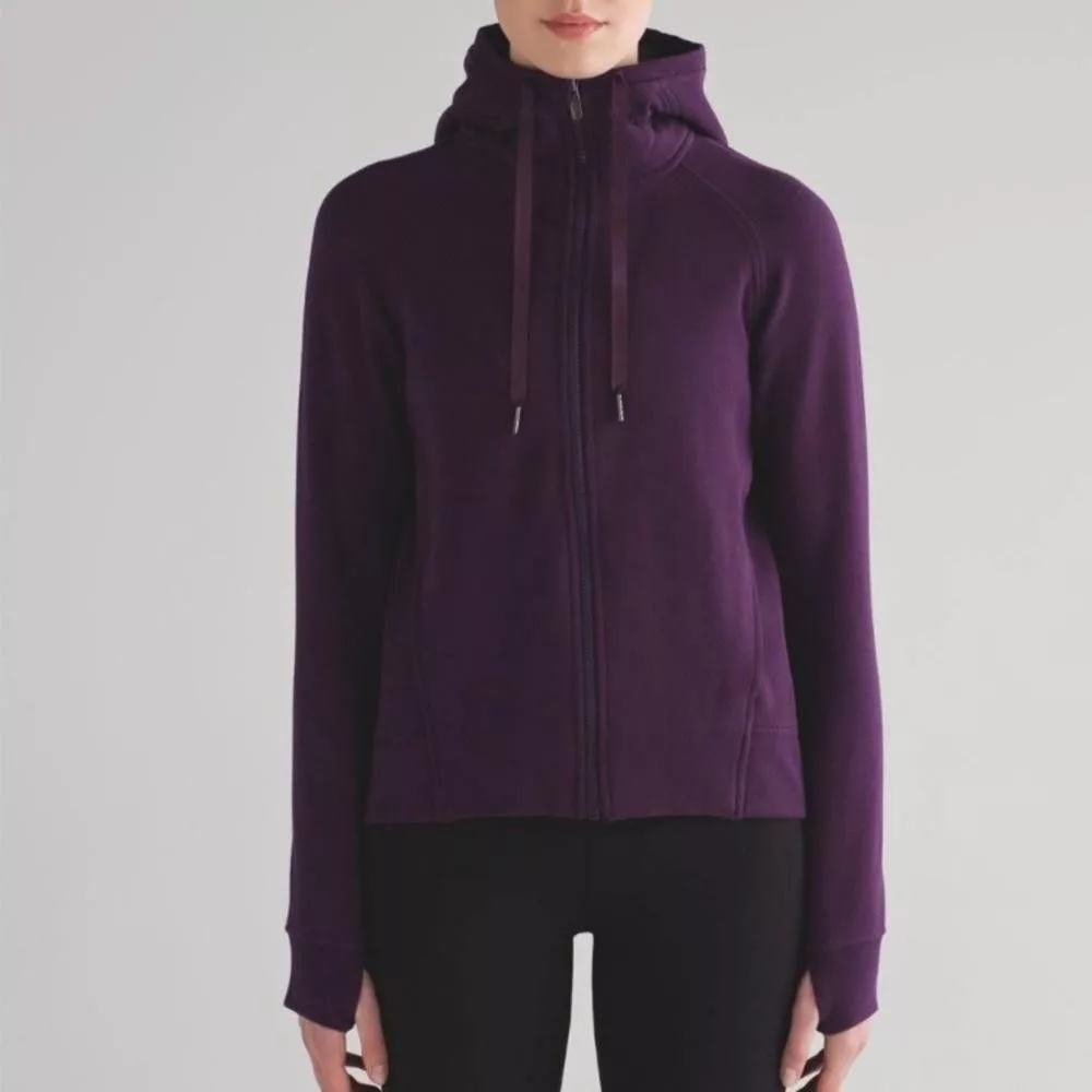 Lululemon Sweatshirts Lululemon Fleece Please Hoodie Zip Hoodie Darkest Magenta 4 Purple