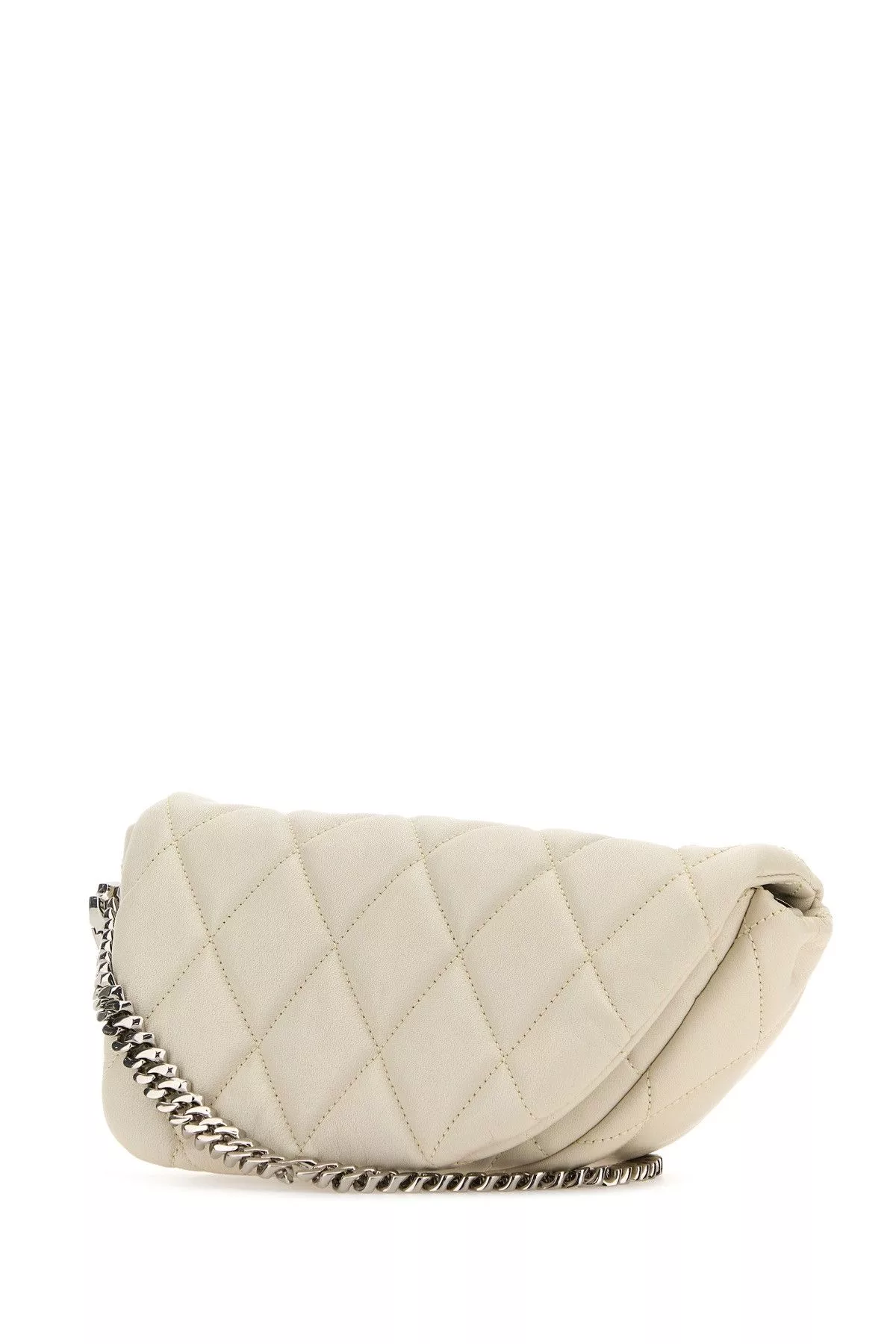 Burberry Crossbody Bags Burberry White Leather Shield Lock Shoulder Bag Multi