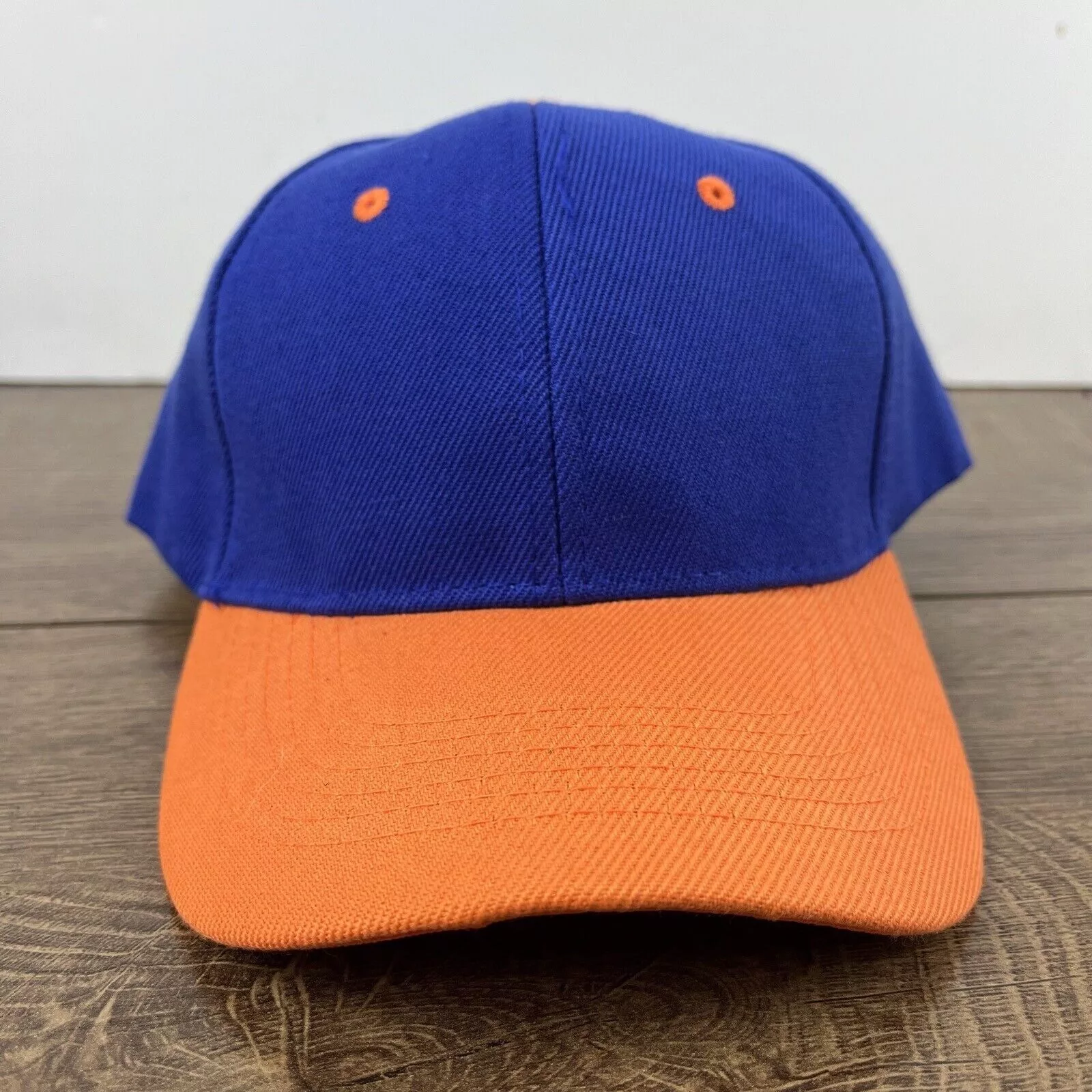 Other Hats Other Blue Orange Baseball Hat Blue Adjustable Hat Blue Adult Size
