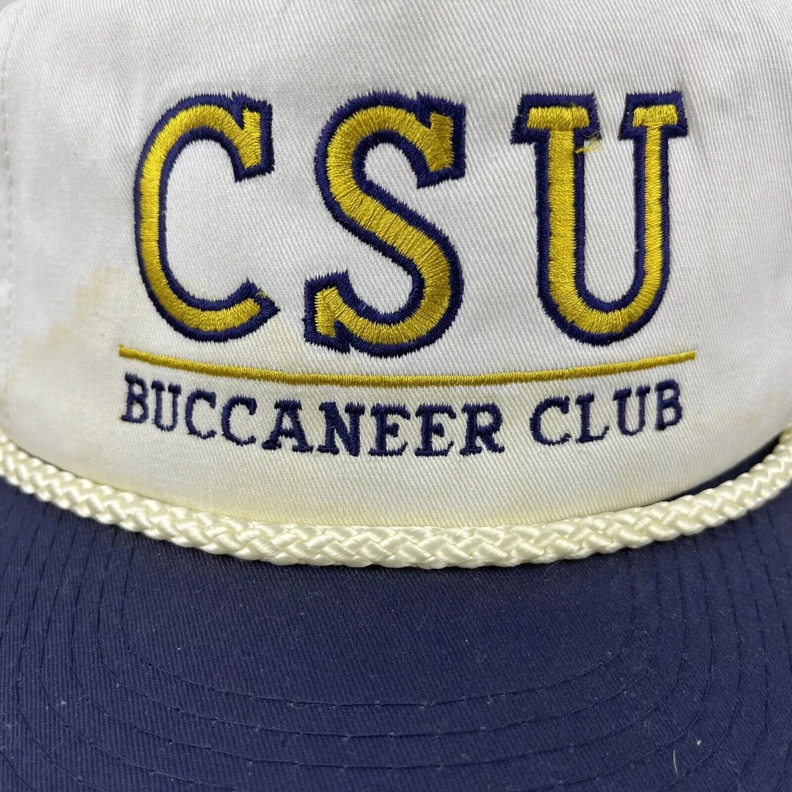 Other Hats Other CSU Buccaneer Club Hat CSU White Hat Adjustable Snapback Adu