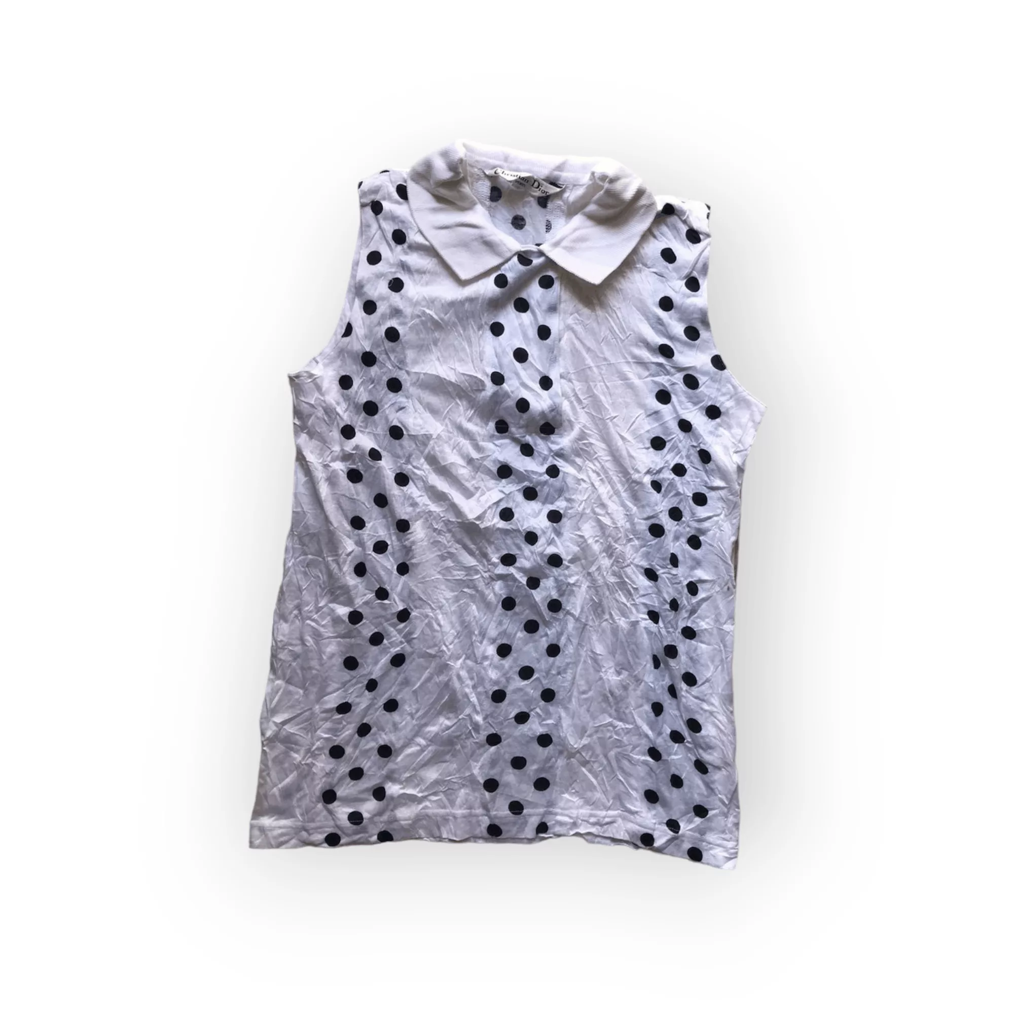 Christian Dior Monsieur Tank Tops Sleeveless Christian Dior Monsieur × Dior Christian Dior Sport Poloshirt Top White