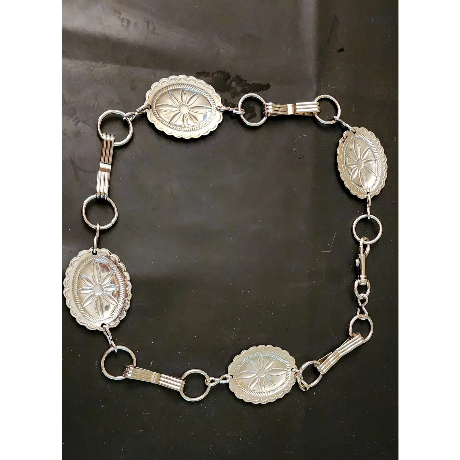 Other Belts Other Silver tone Concho Belt By Cmf