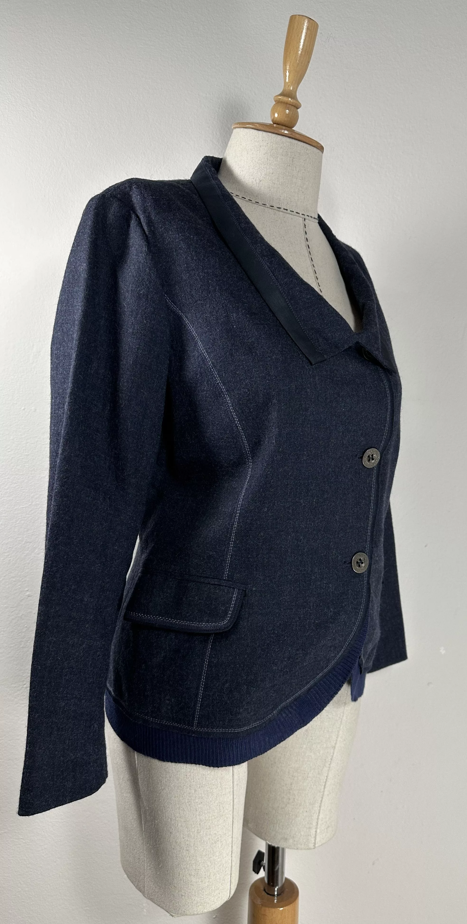 Marithe + Francois Girbaud Blazers Marithe + Francois Girbaud Blue wool blazer