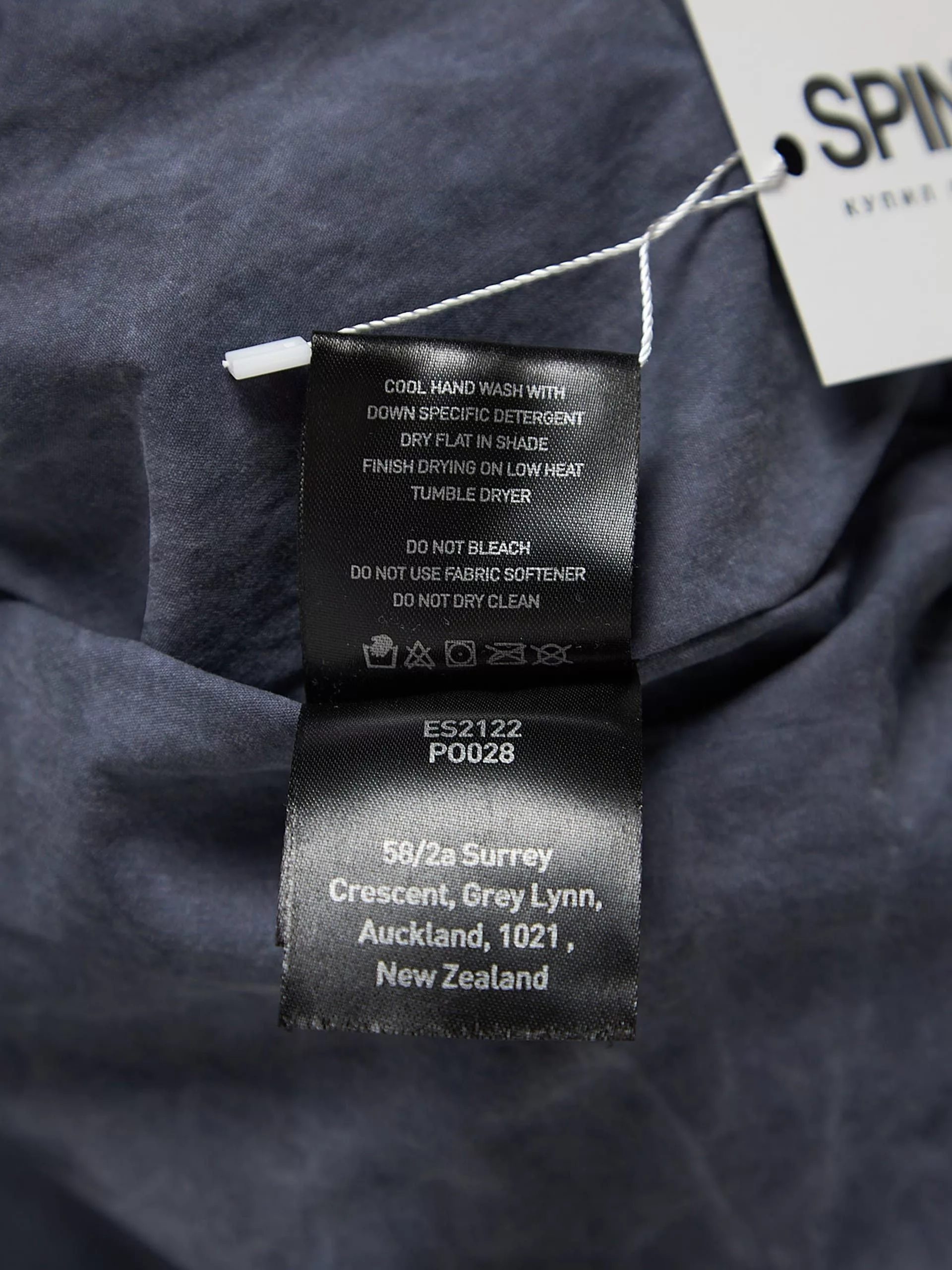 Entire Studios Parkas Entire Studios Gray Washed Waterproof Cotton Blend Downjacket