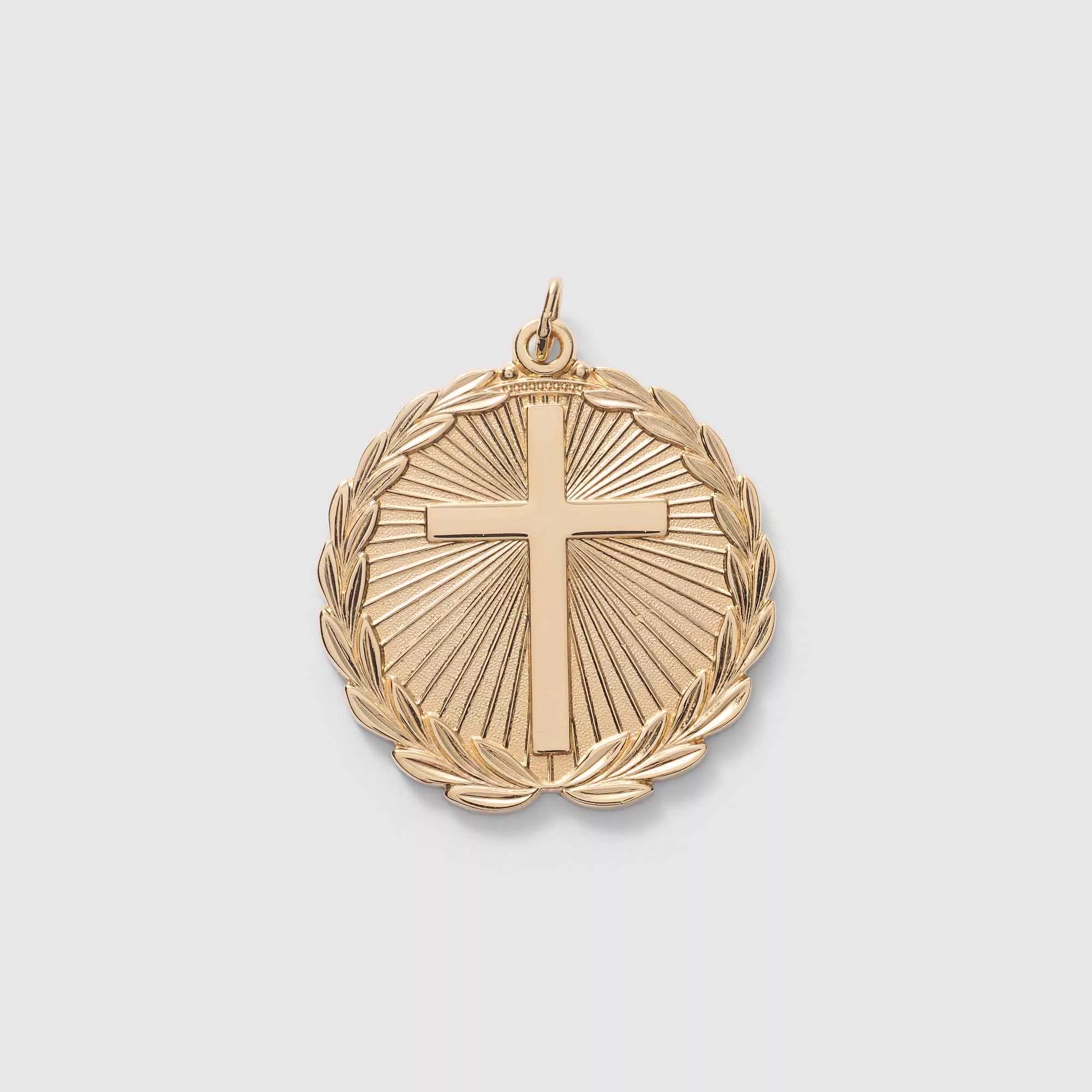 Crowned in Faith Medallion Charm