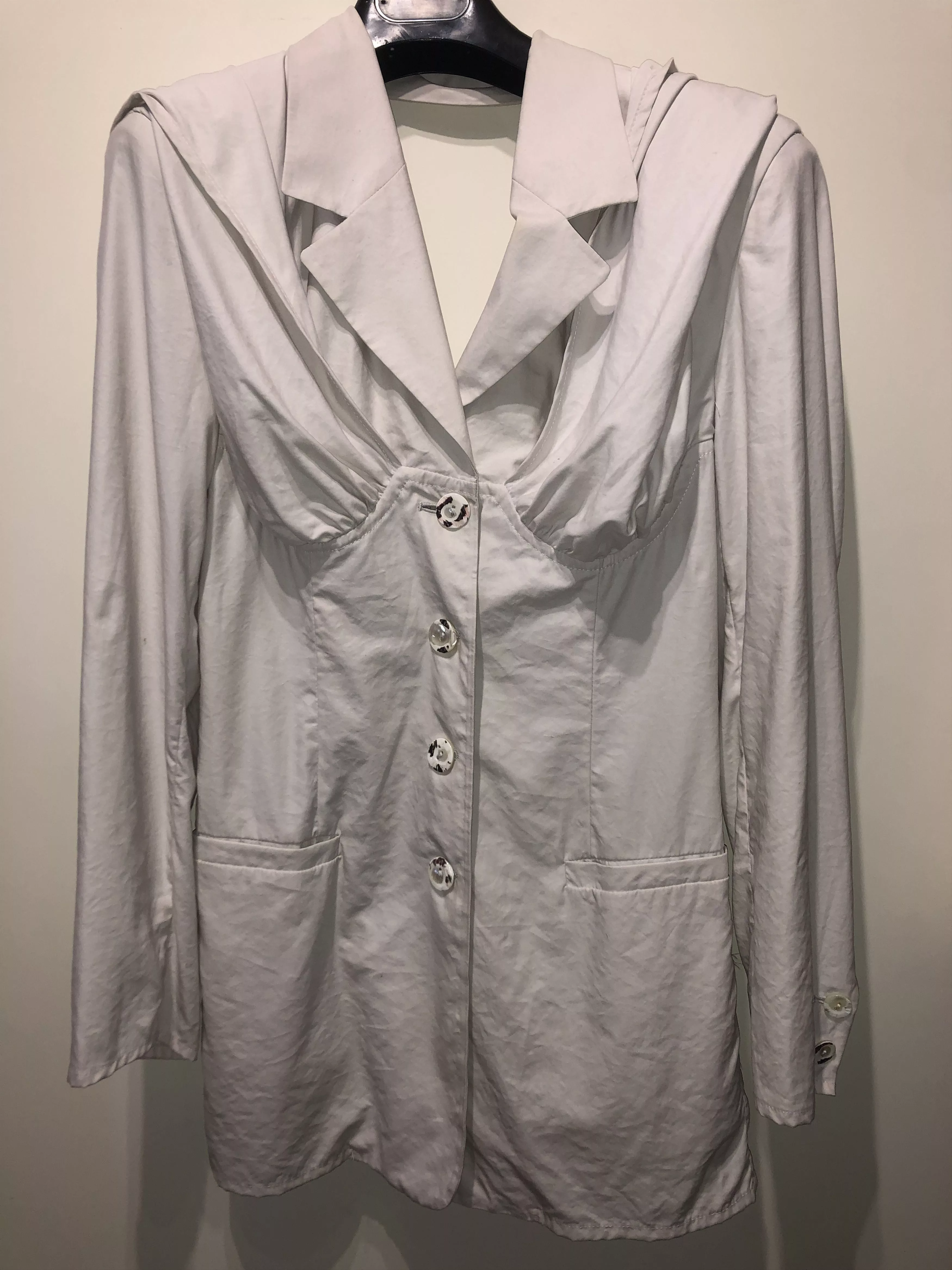 Calugi e Gianelli Jackets Calugi e Gianelli Open backside hooded Jacket Beige