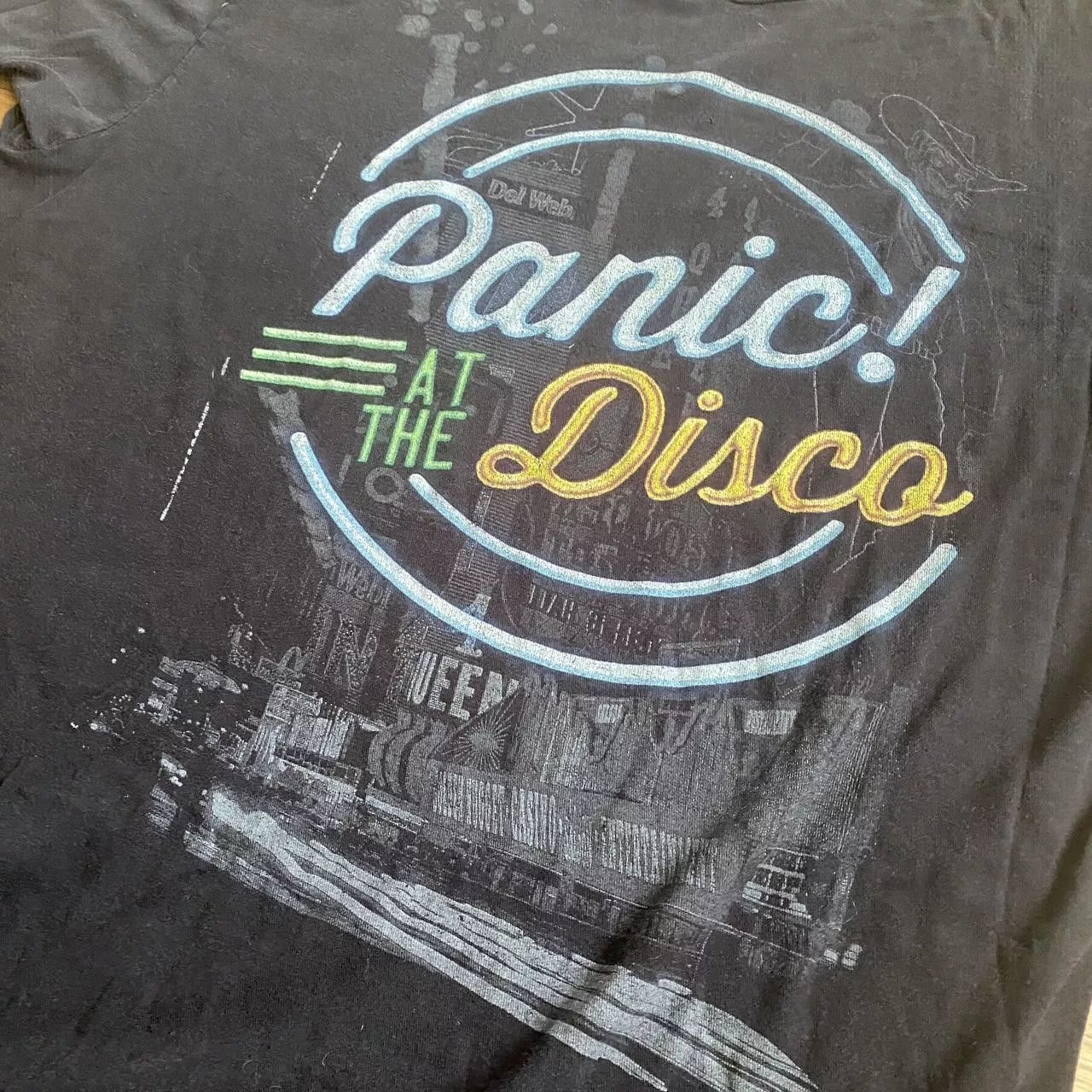Other Short Sleeve T Shirts Other Panic at the Disco graphic tee Black