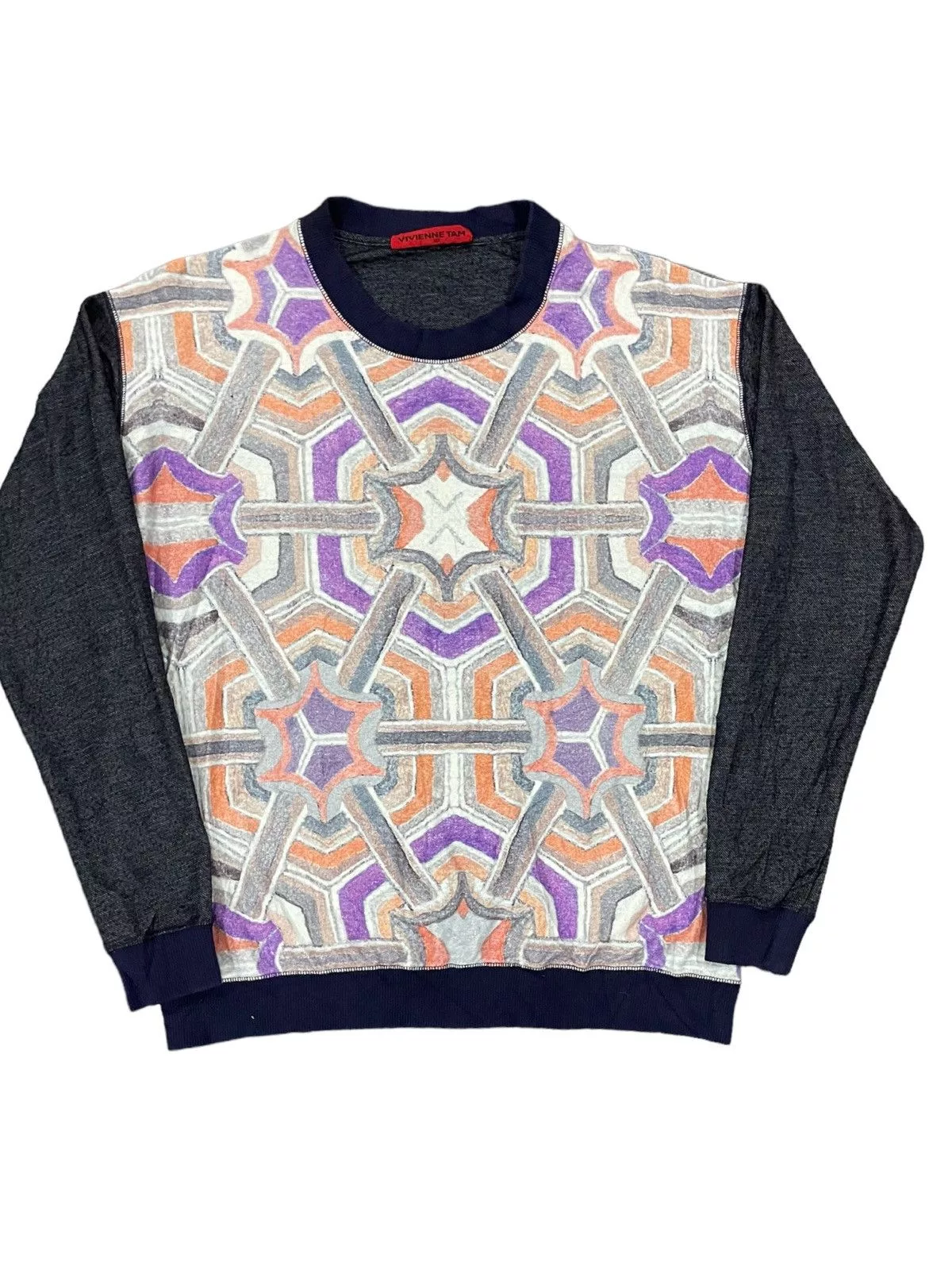 Designer Long Sleeve T Shirts Designer × If Six Was Nine Vivienne Tam SS1997 Vintage Shirts Multi