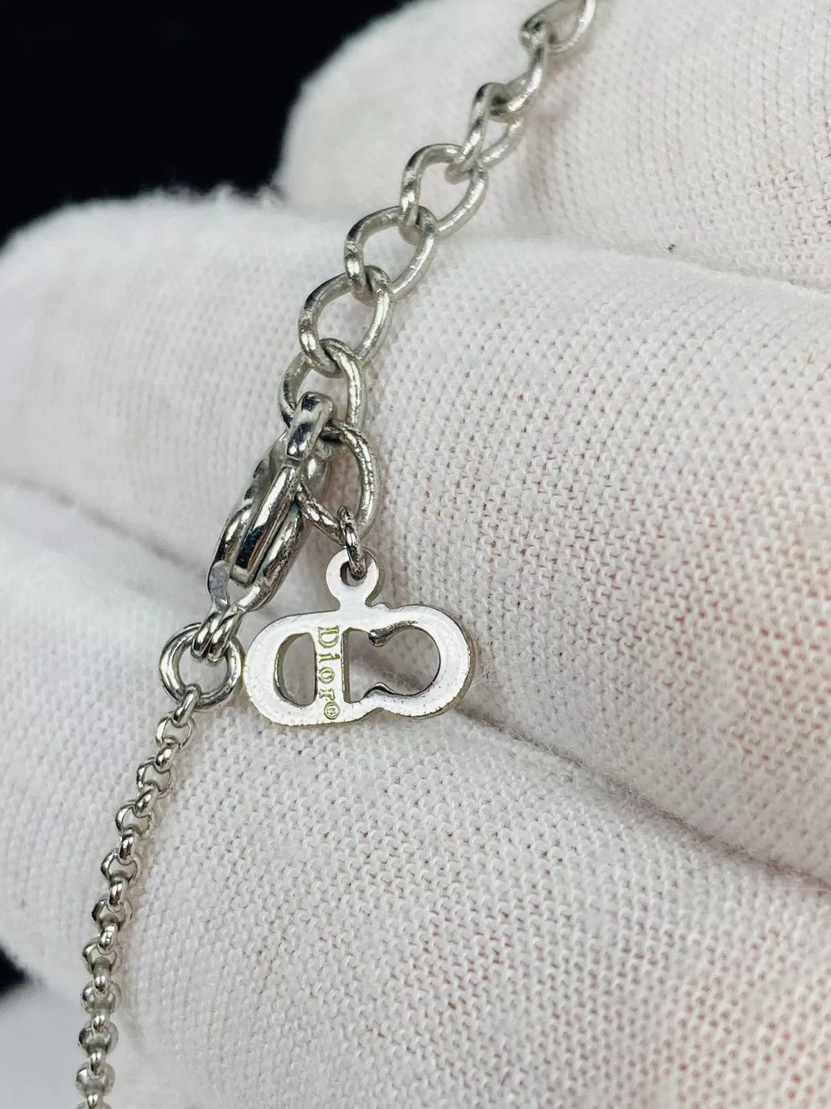 Dior Necklaces Dior CD Dice Necklace Silver
