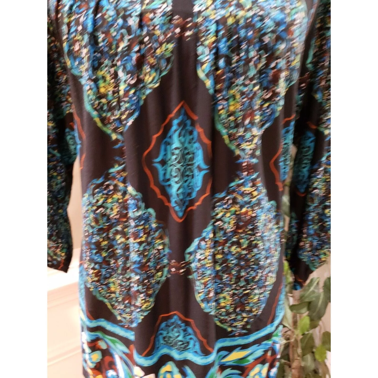 Other Blouses Other Kim Rogers Polyester Round Neck Long Sleeve Top Blouse Large Multi