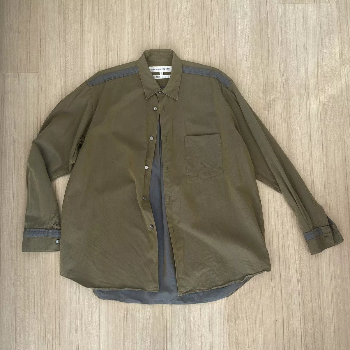 Comme des Garcons Shirts Button Ups Comme des Garcons vintage CDG made in france Green