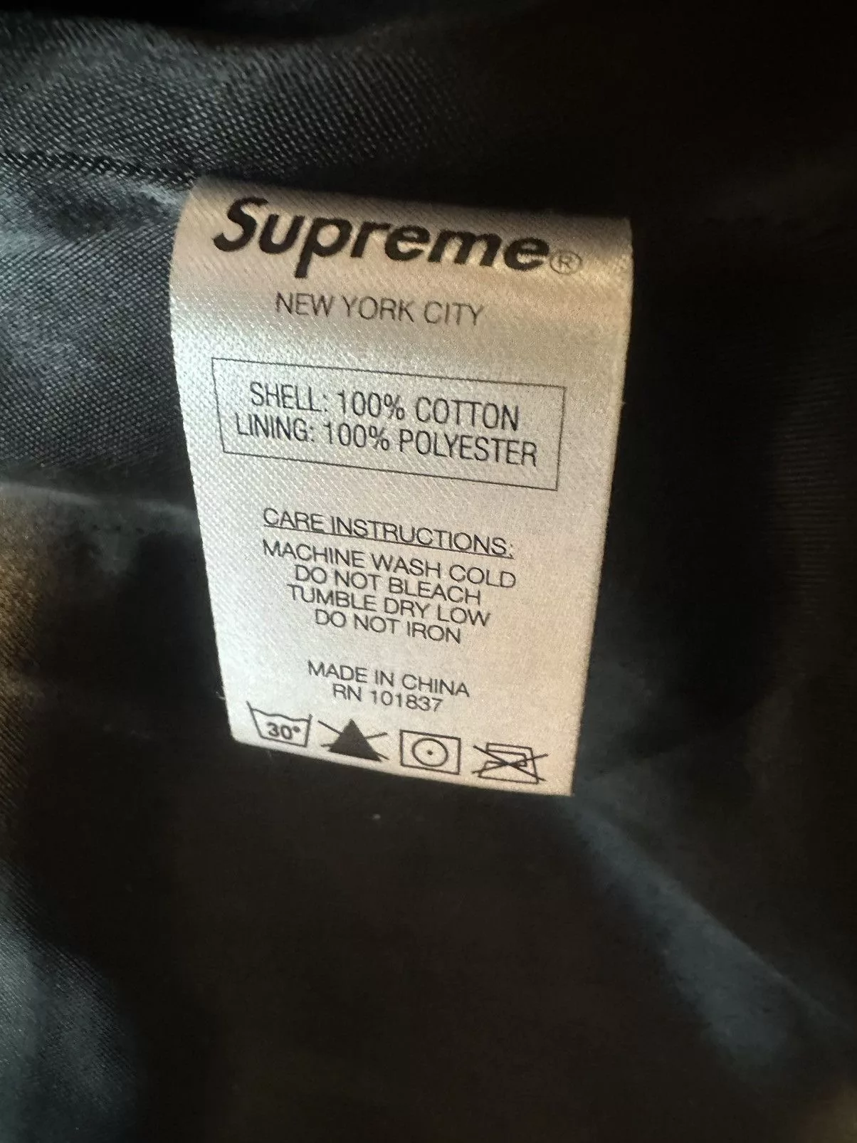 Supreme Bombers Supreme Wise Jacket Black