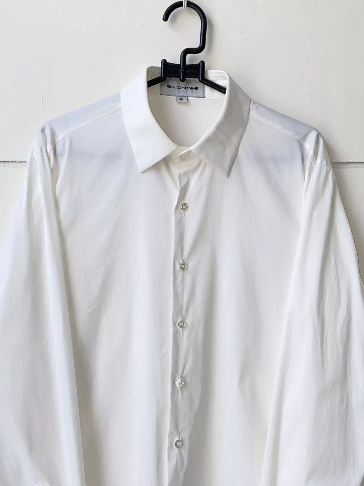Solid Homme Shirts Button Ups Solid Homme × Wooyoungmi SOLID HOMME White Shirt