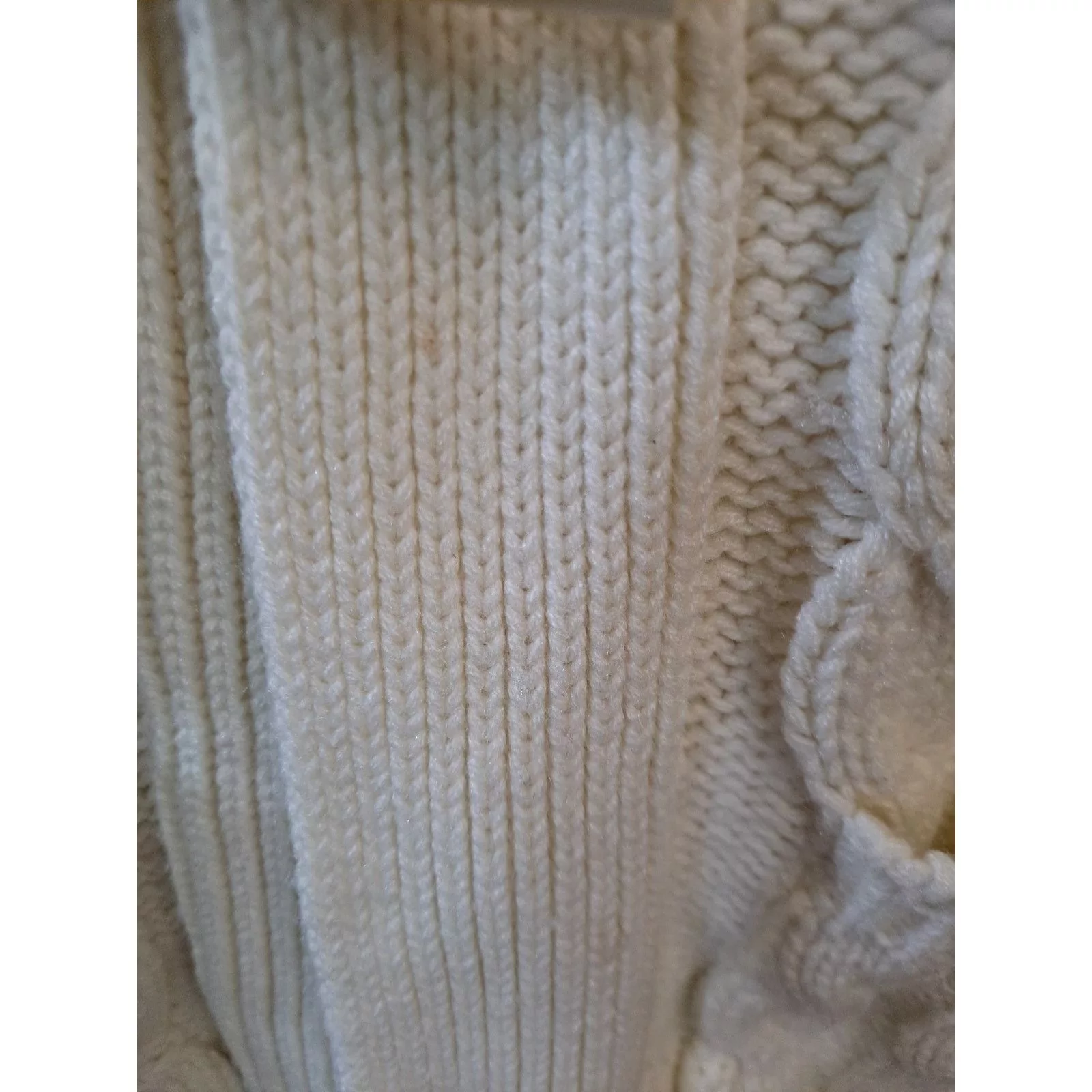 Sears Sweaters Vintage Sears Cable Knit Sweater With Toggle Buttons Small White
