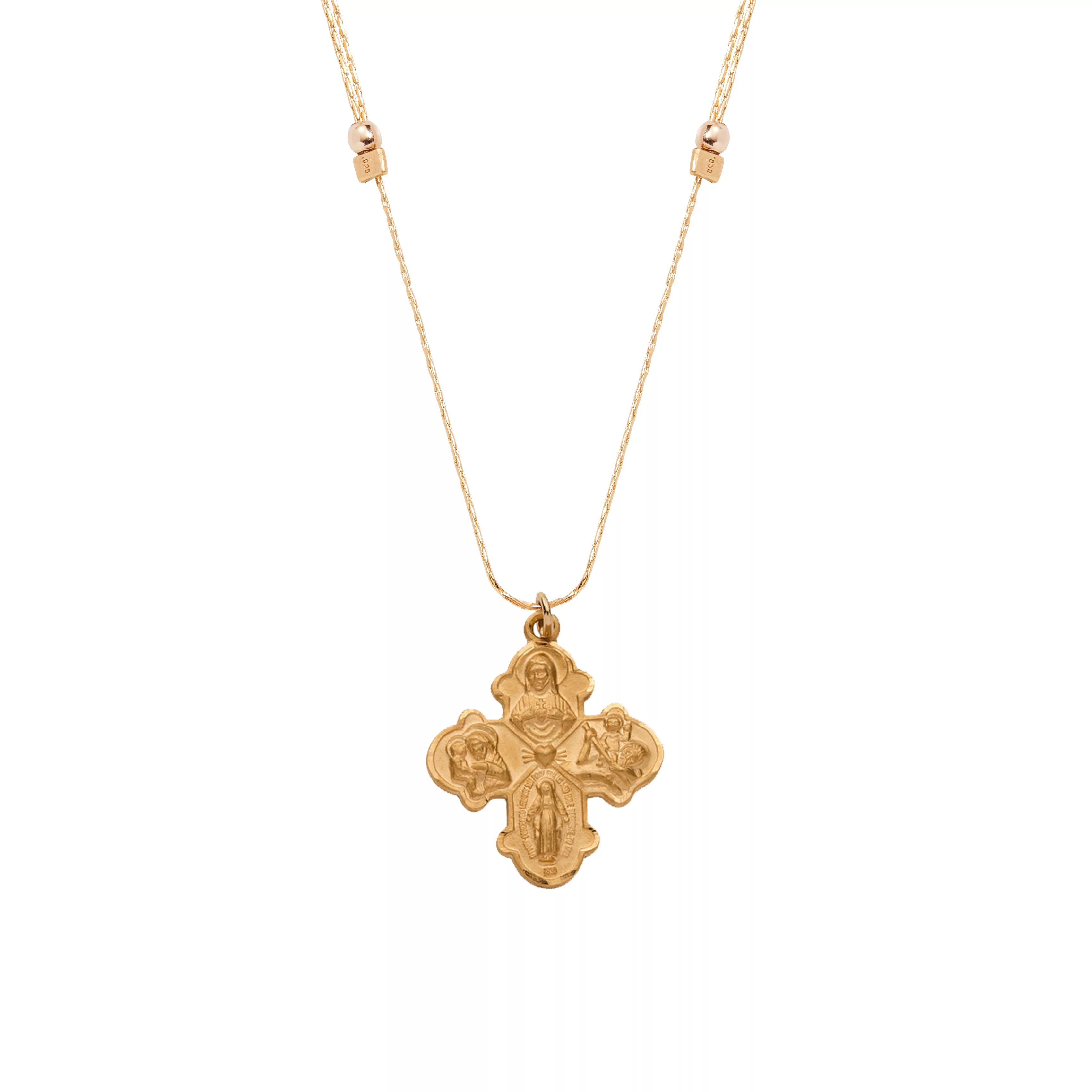 4-Way Cross Expandable Chain Necklace