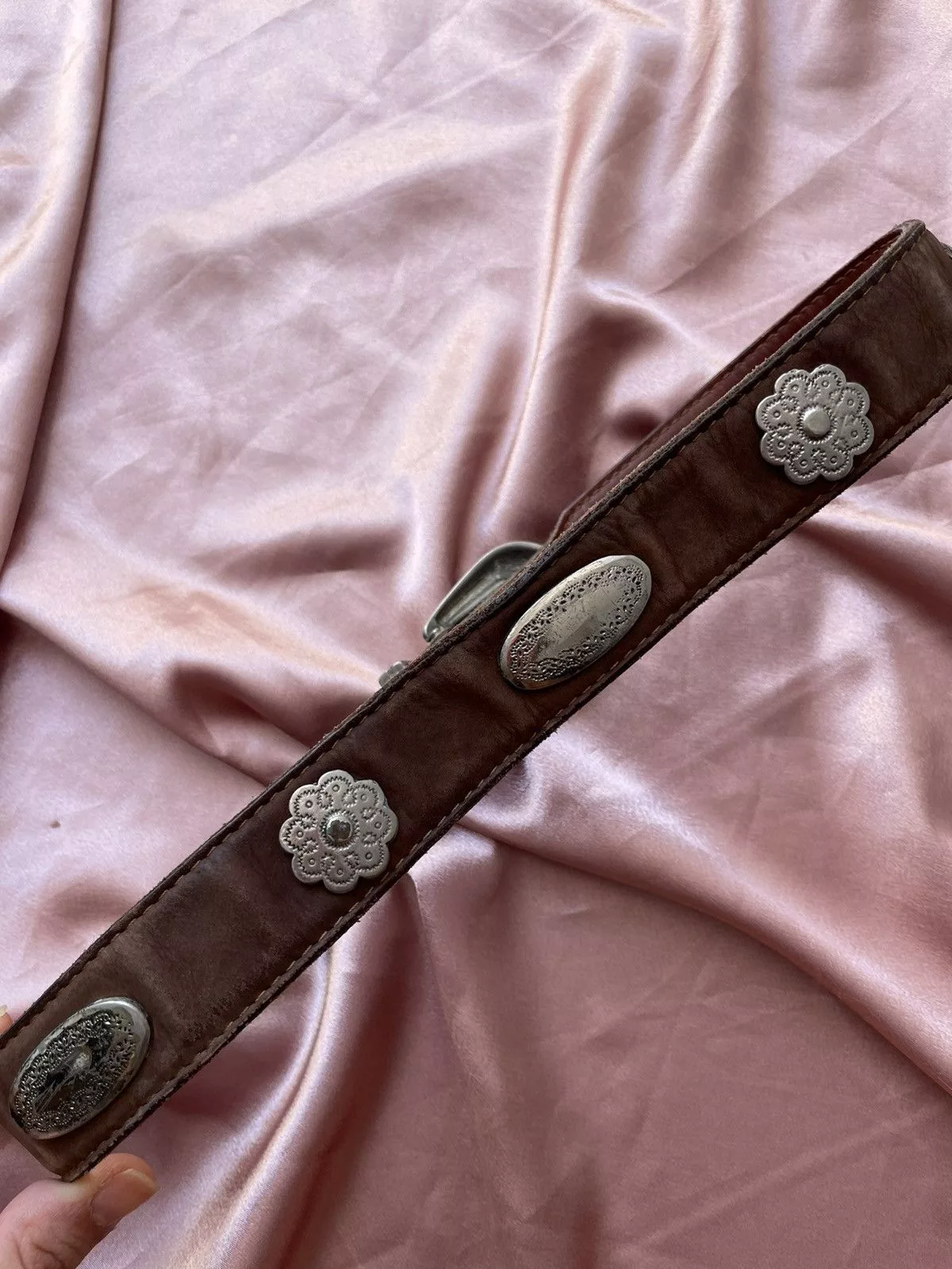 Vintage Belts Vintage leather belt Brown