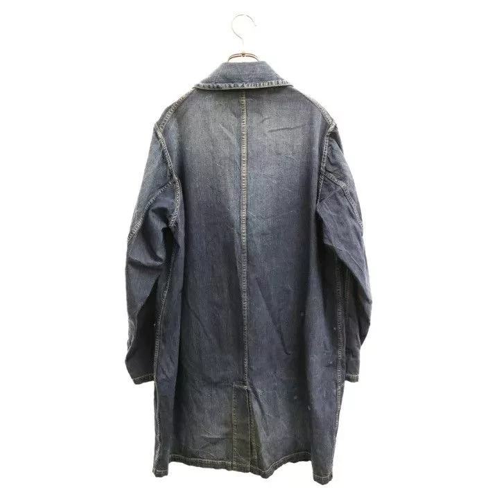 Visvim Denim Jackets VISVIM 19SS GREASE MONKEY COAT DRY DENIM jacket smock Purple