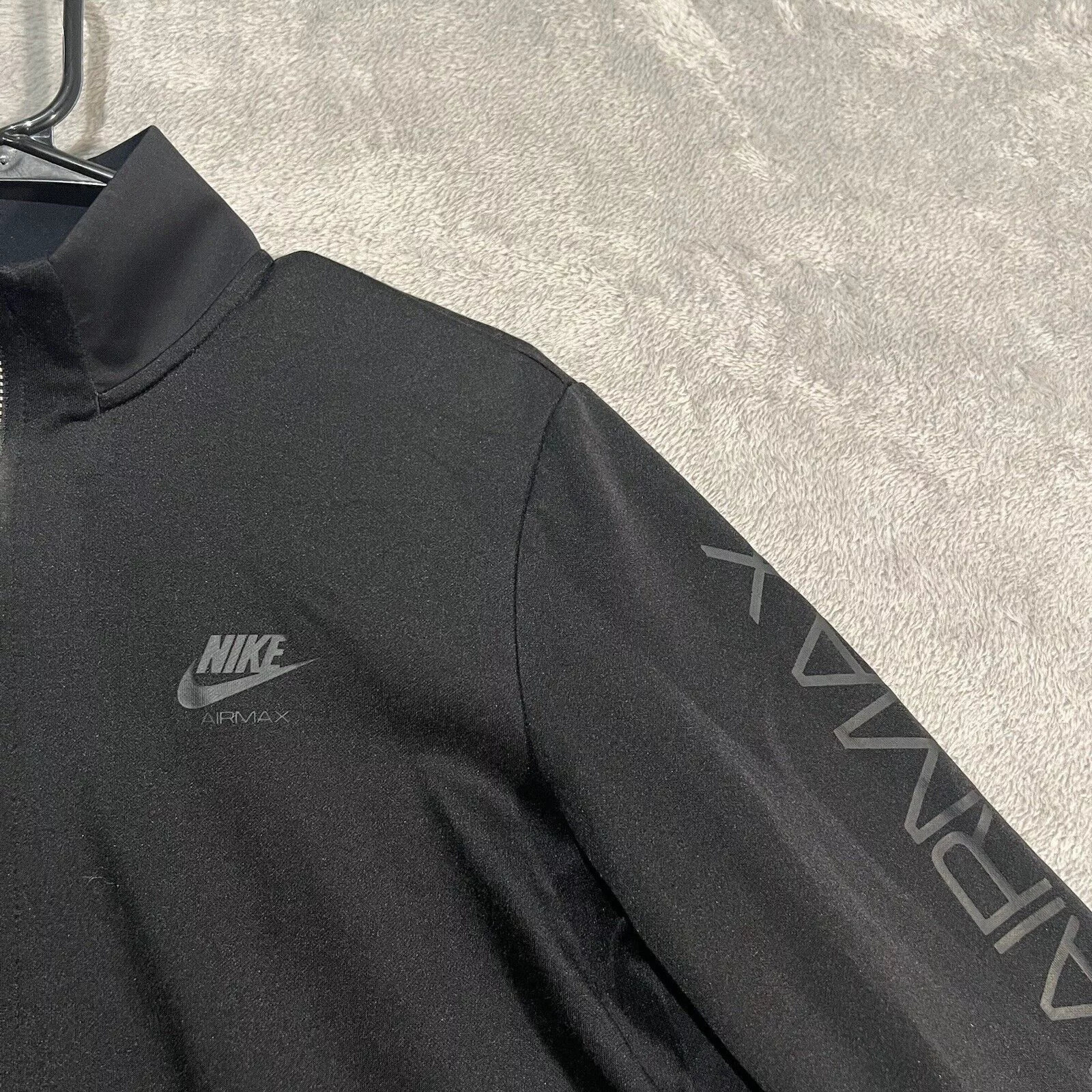 Nike Light Jackets Nike Air Max Track Jacket Men's Medium Black Full Zip