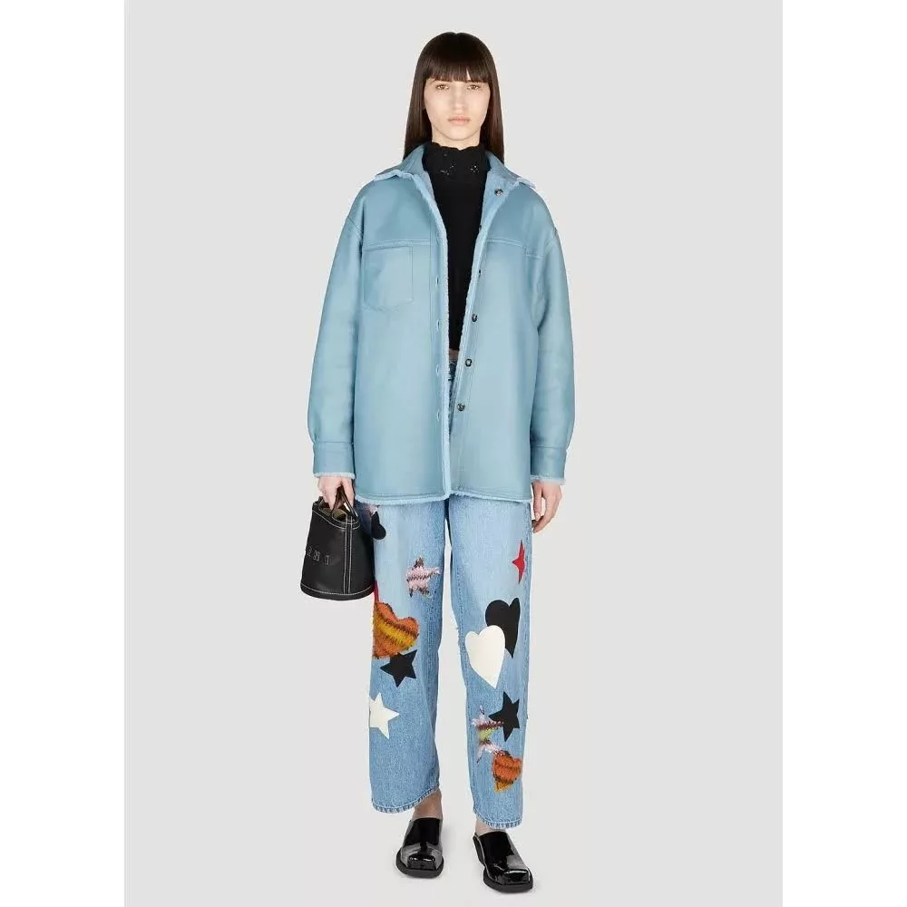 Marithe + Francois Girbaud Jeans Marithe + Francois Girbaud o1srvl11e0624 Denim Trousers in Blue