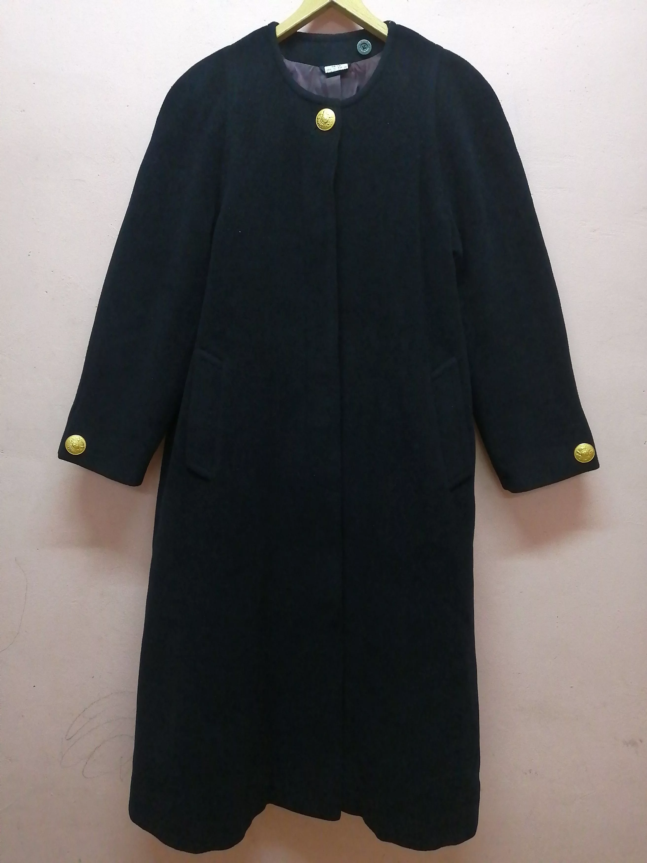 Other Coats Other Cashmere wool Women Long Coat Black Streetwear