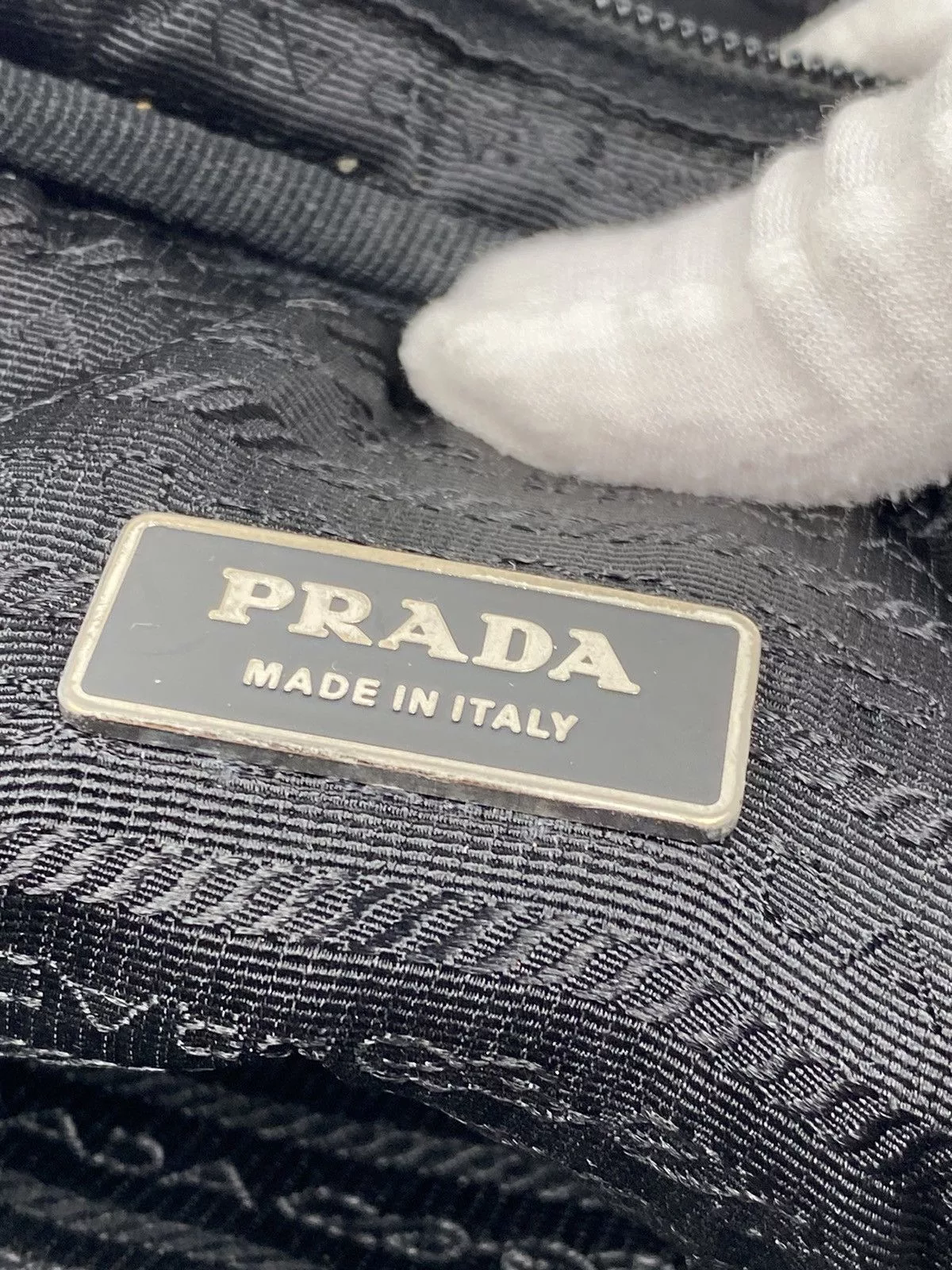 Prada Handle Bags Prada Tessuto Nylon Hand Bag Black