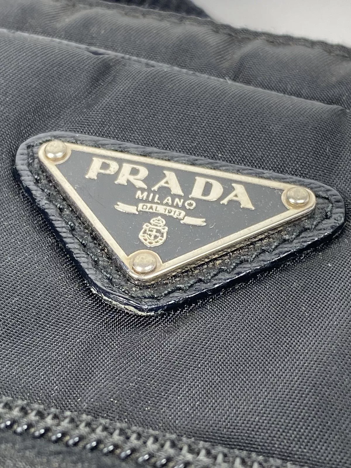 Prada Handle Bags Prada Tessuto Nylon Hand Bag Black