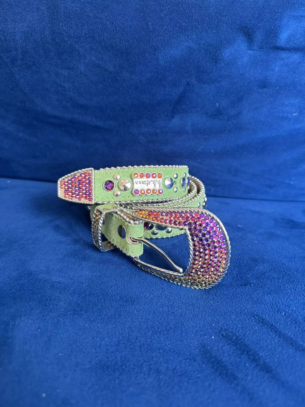 B.B. Simon Belts B.B. Simon RARE BB Simon Green/Iridescent Purple