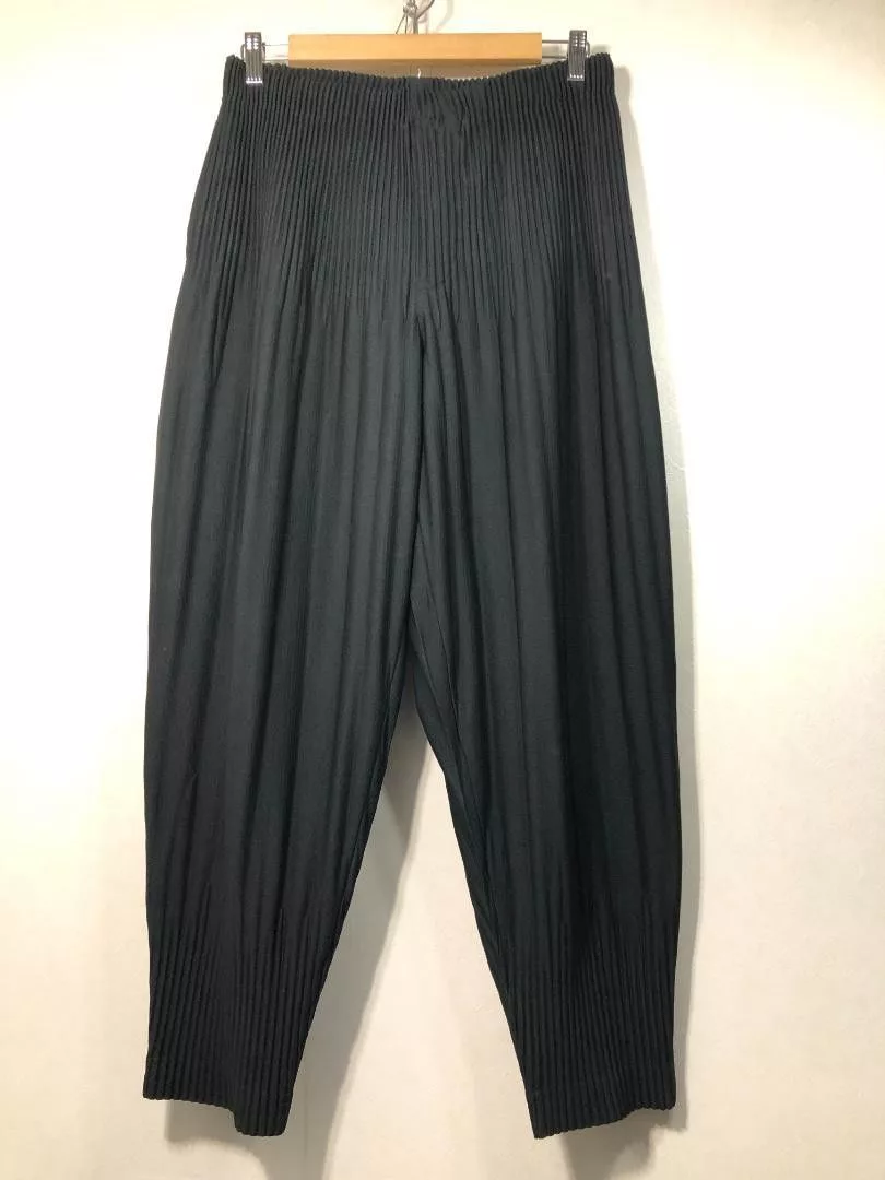 Yohji Yamamoto Casual Pants Yohji Yamamoto HOMME PLISSE ISSEY MIYAKE Sarouel pleated pants Black