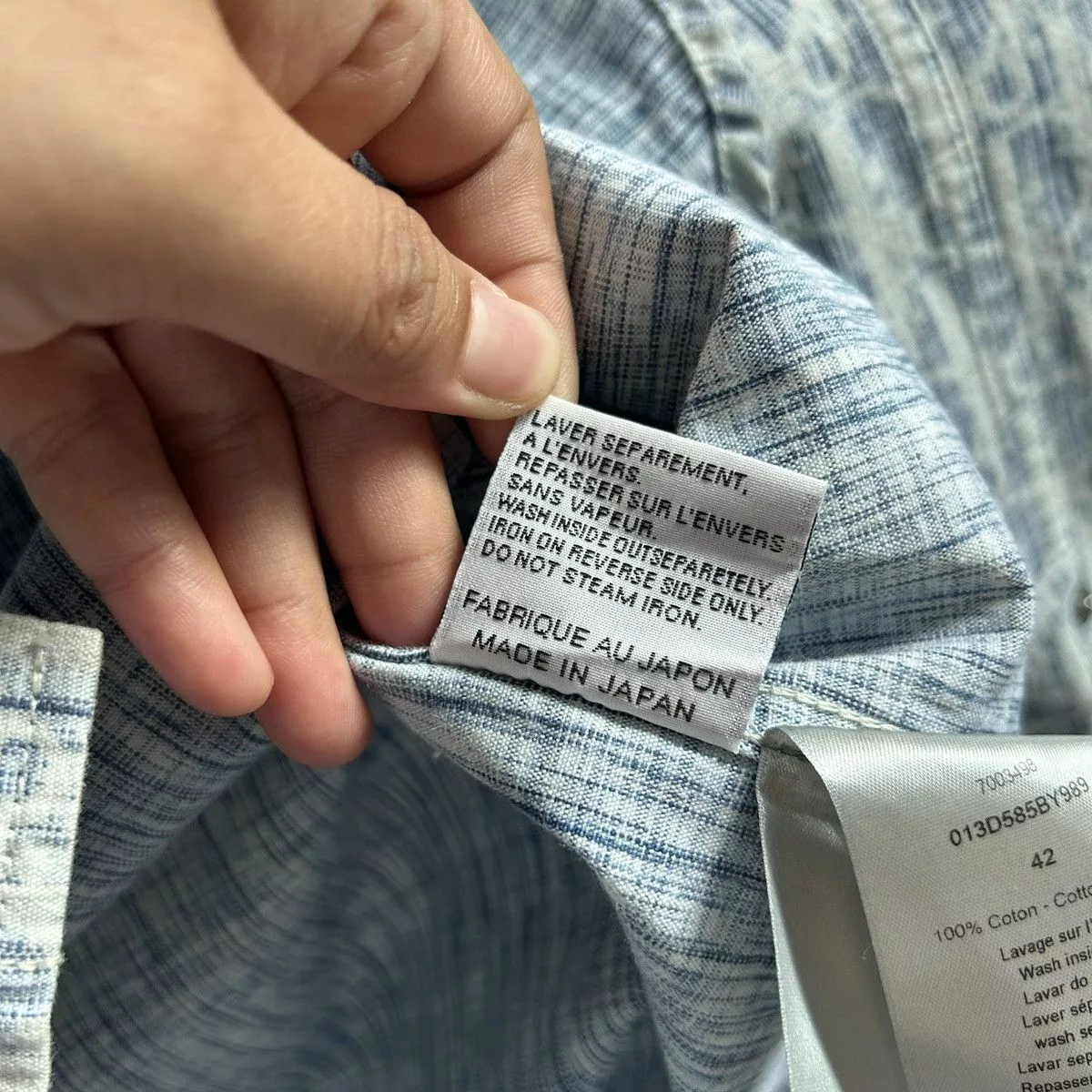 Dior Shirts Button Ups Dior oblique shirt Blue