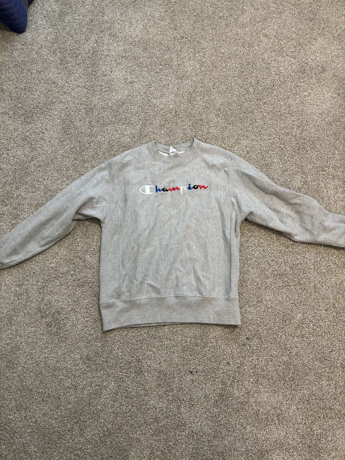 Champion Sweaters Knitwear Champion × Designer × Vintage *RARE* Red white and blue champion sweater Gray