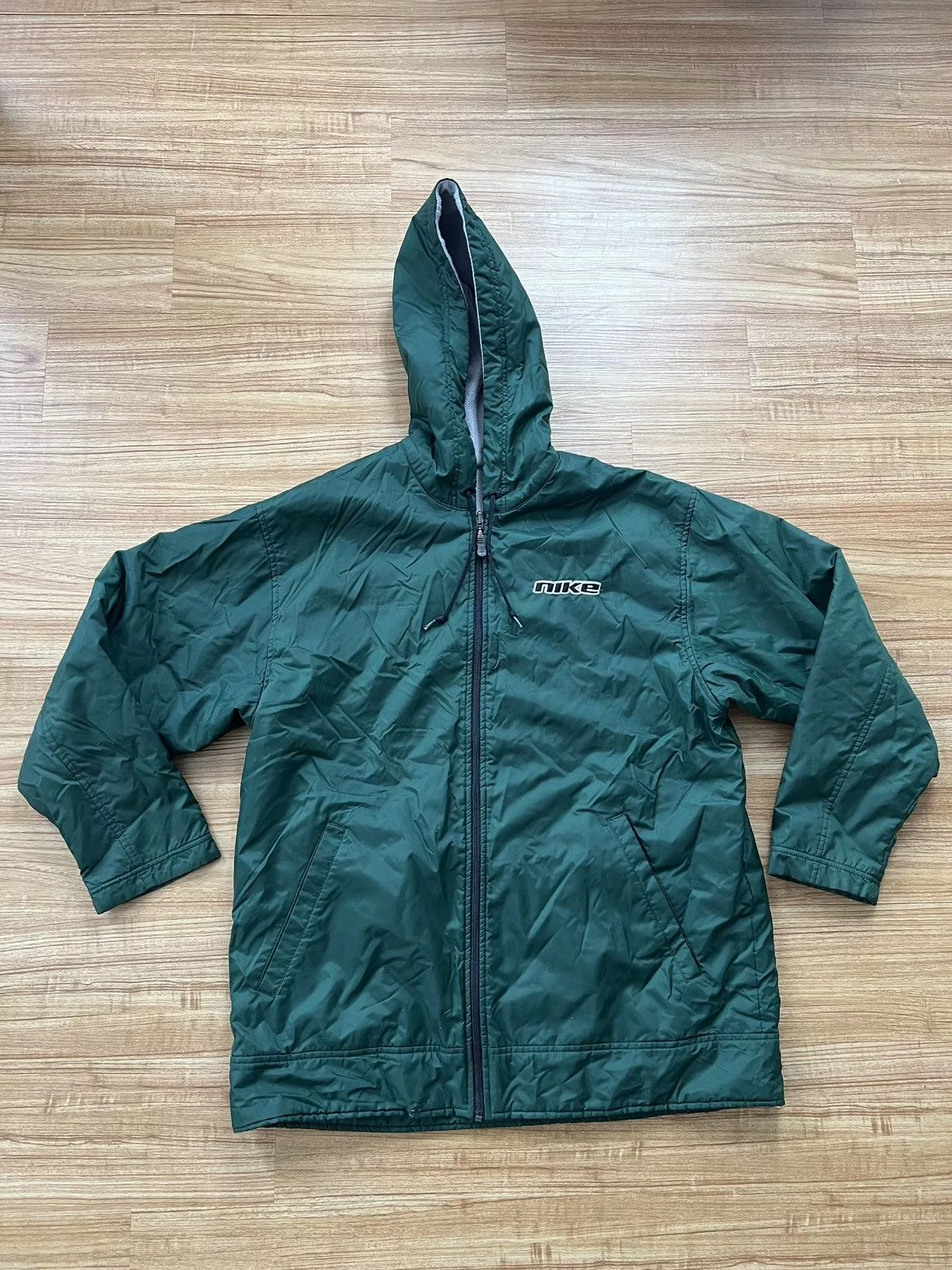 Nike Light Jackets Nike × Vintage Y2k Vintage Nike Jacket Green Streetwear