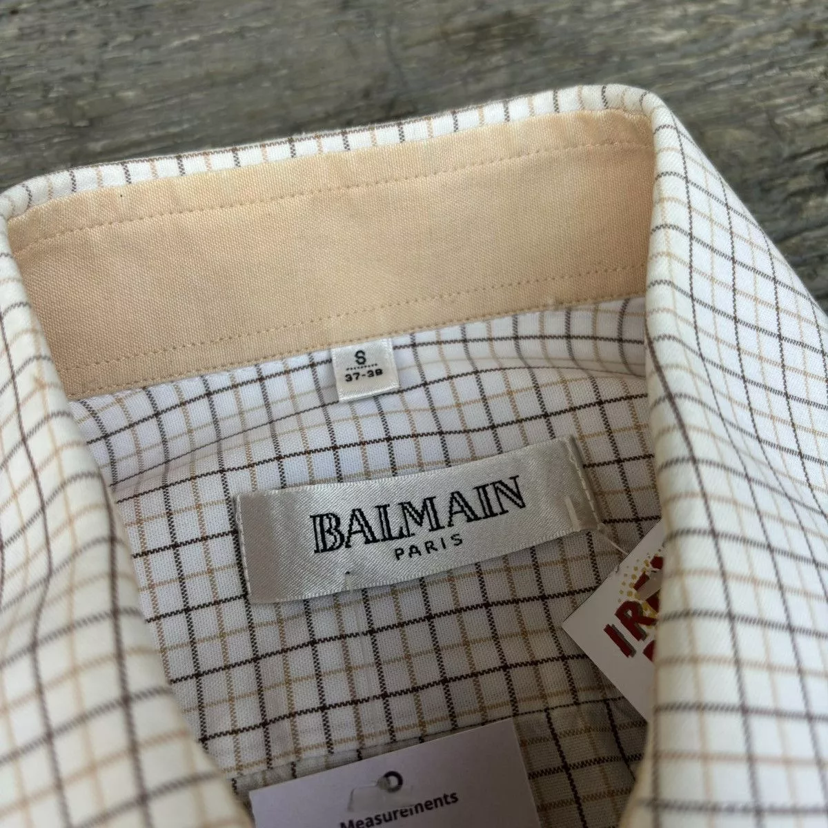 Balmain Shirts Button Ups Balmain × Designer Balmain paris shirt button up White Luxury