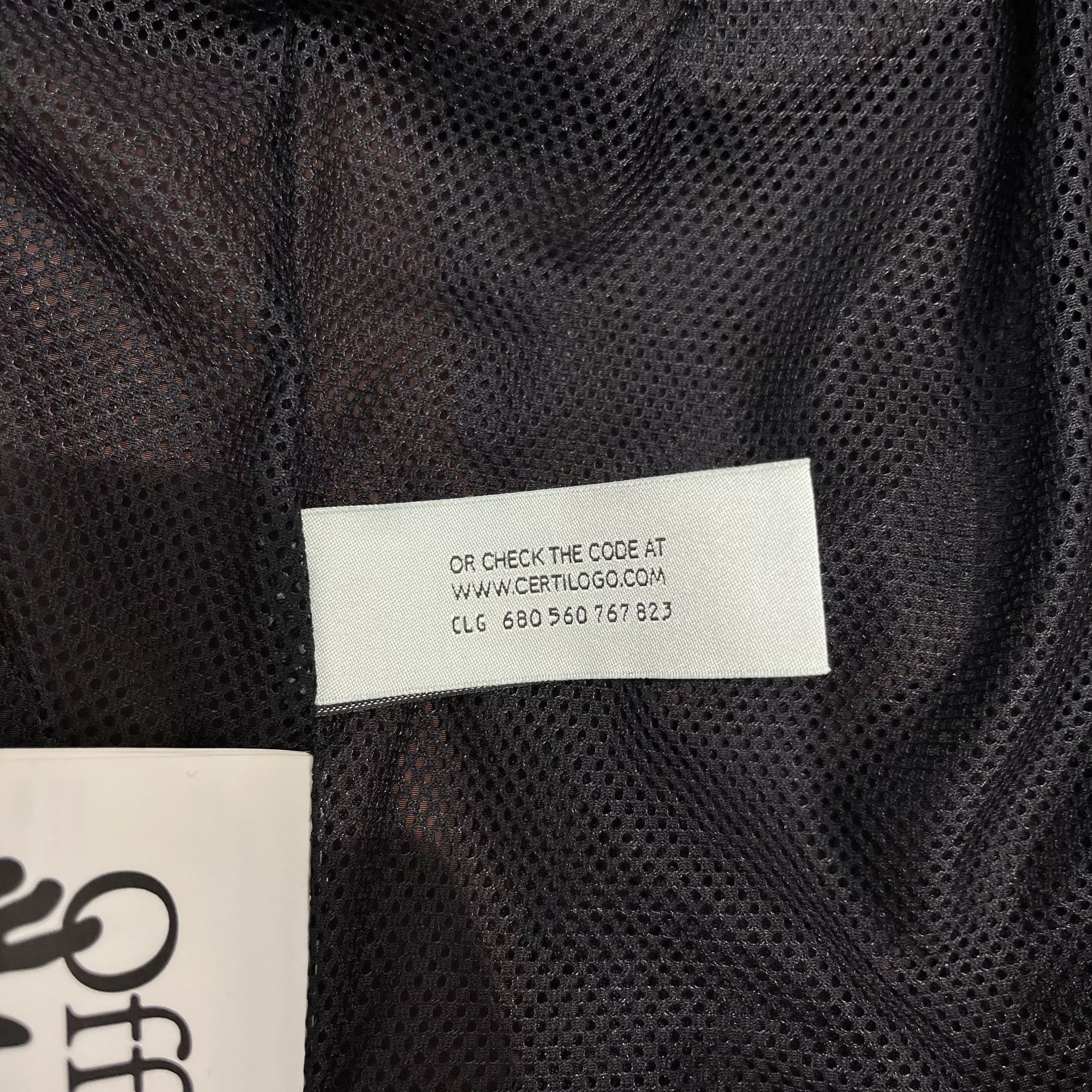 Off-White Light Jackets Off-White Off White Zip Up Funnel Jacket Brown/Red