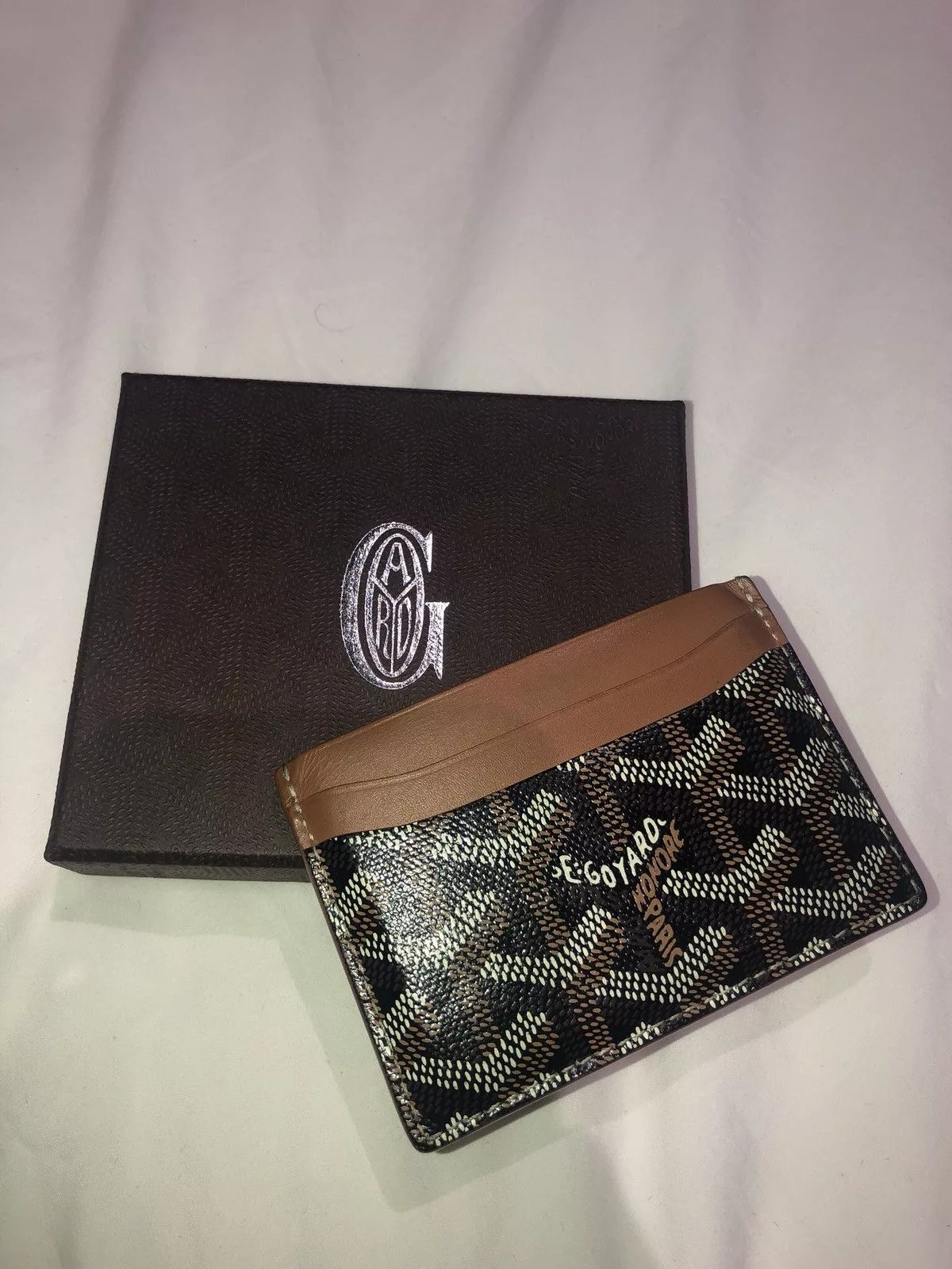Goyard Wallets Brown/Black Goyard Cardholder
