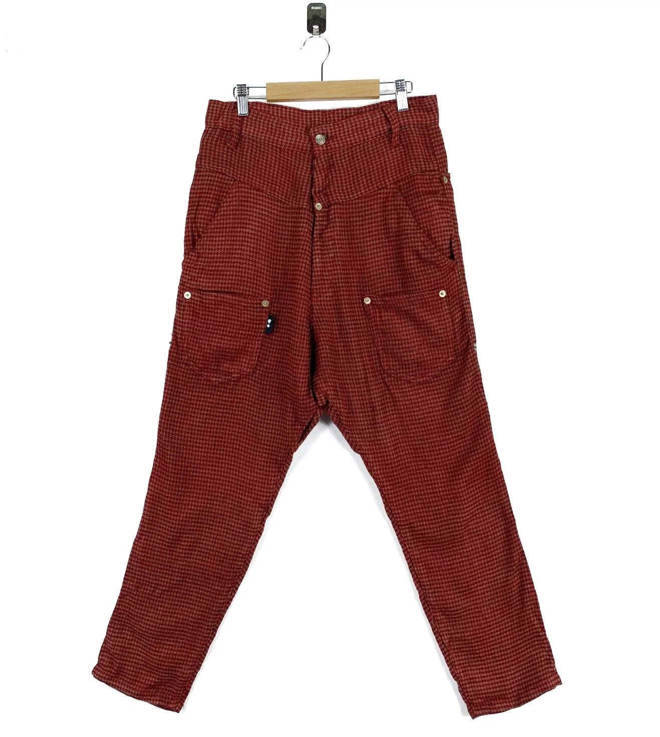 Issey Miyake Shorts Issey Miyake × Japanese Brand × mercibeaucoup VINTAGE MERCIBEAUCOUP ISSEY MIYAKE RED TARTAN PANT