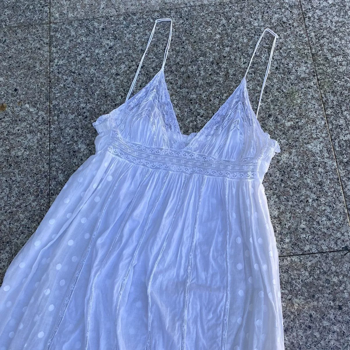 Other Socks Intimates Other Boho cotton nightgown White