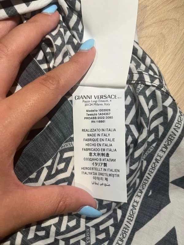 Versace Shirts Button Ups Versace shirt Black and White Multi