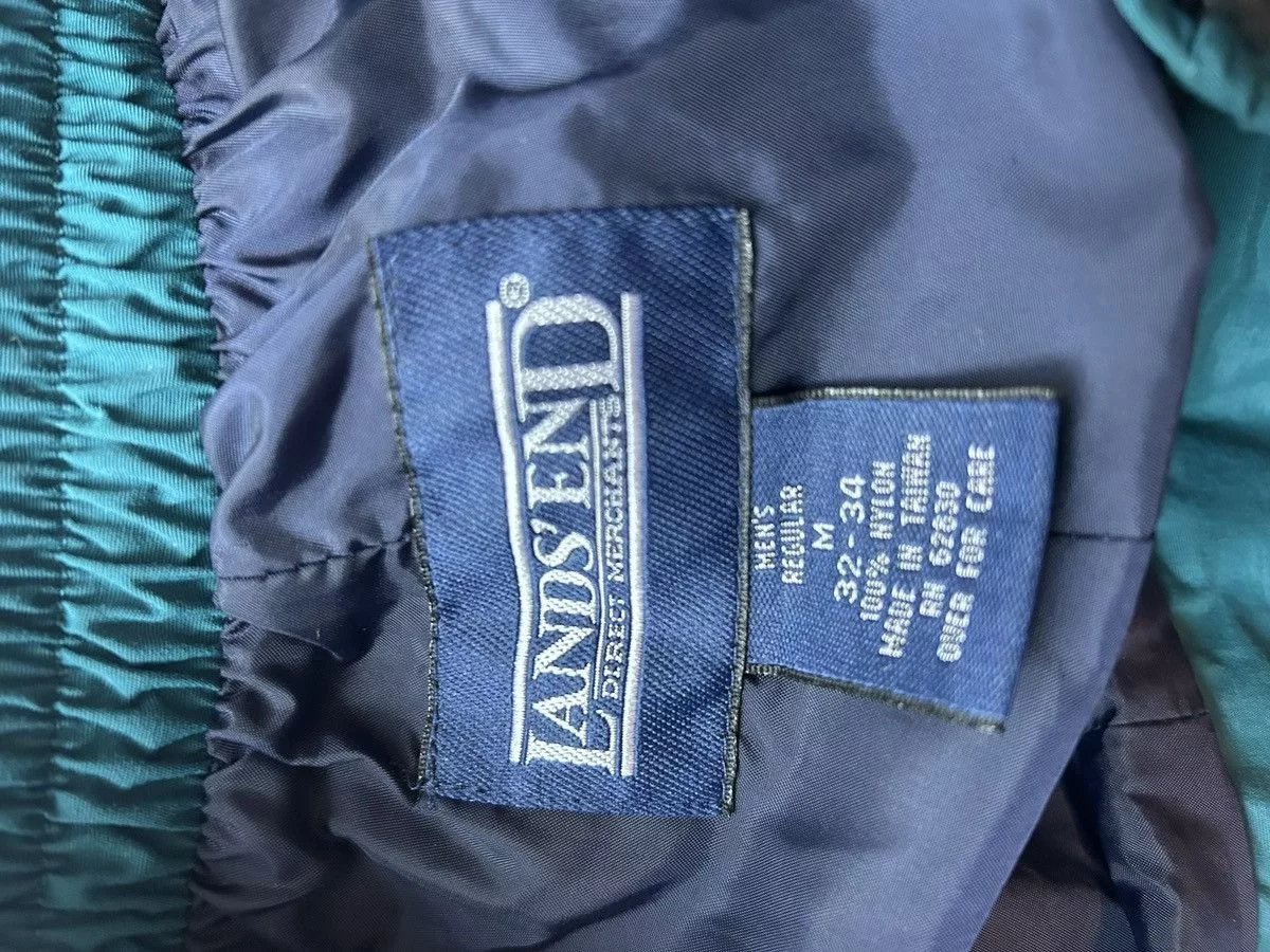 Lands' End Sweatpants Joggers Lands' End Lands end teal ski nylon pants Blue