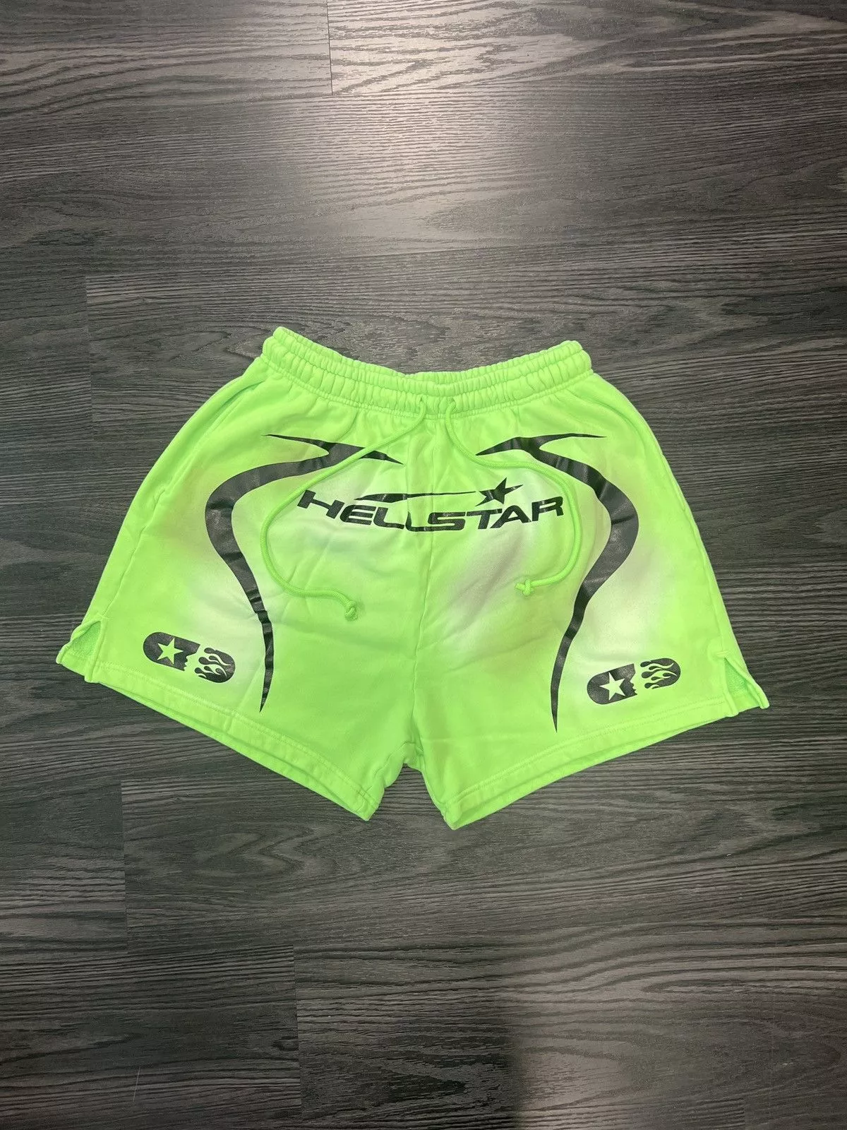HELLSTAR Shorts Hellstar Neon Green Warm Up Shorts