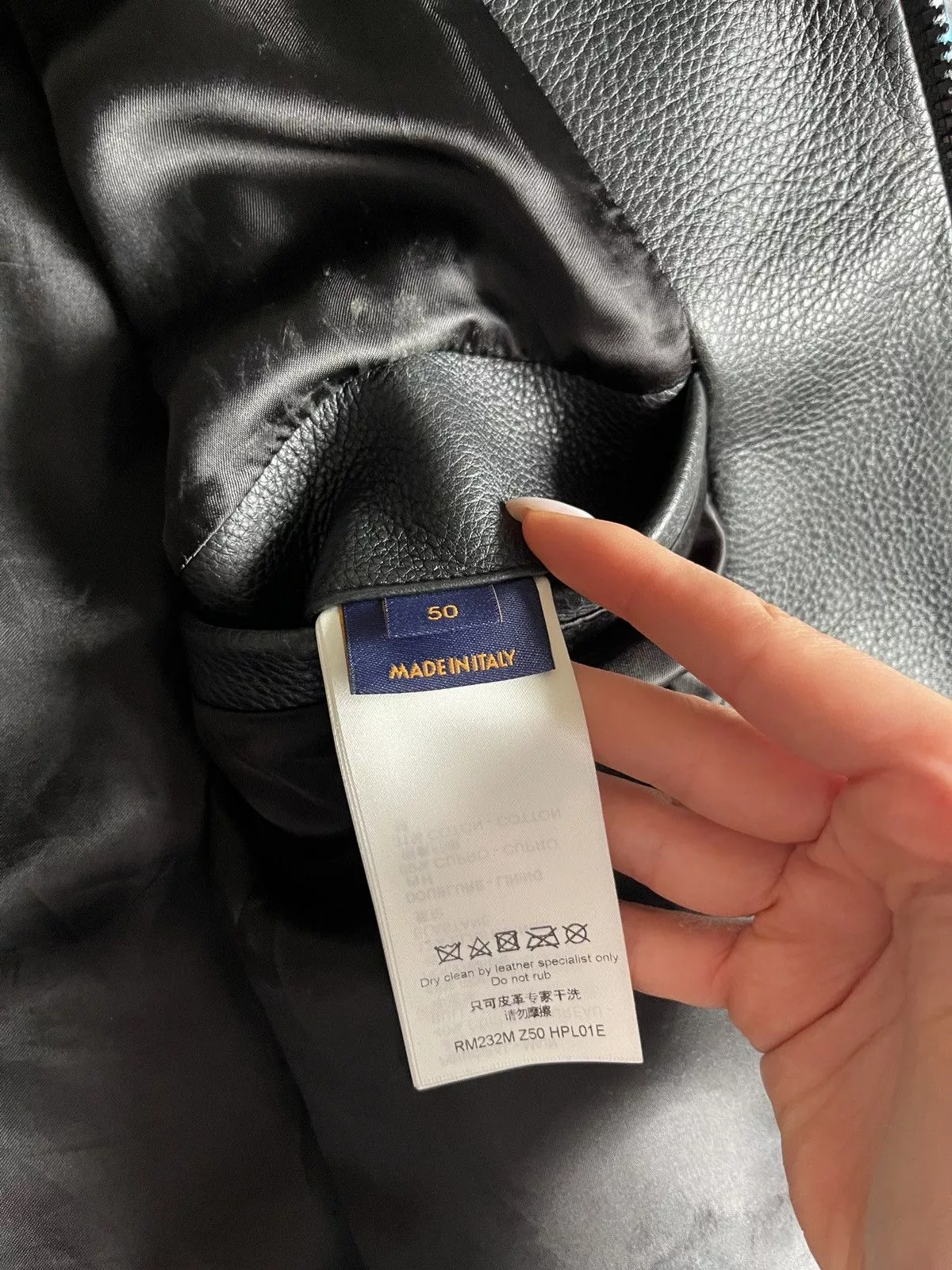 Louis Vuitton Leather Jackets Louis Vuitton Blouson Jacket Black