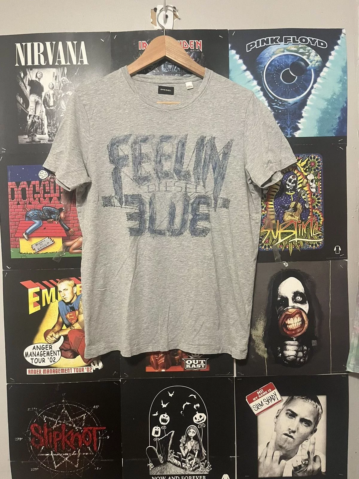 Diesel Blouses Diesel × Ed Hardy × Vintage Vintage 90’s 2000’s women Feeling Blue diesel graffiti shirt White