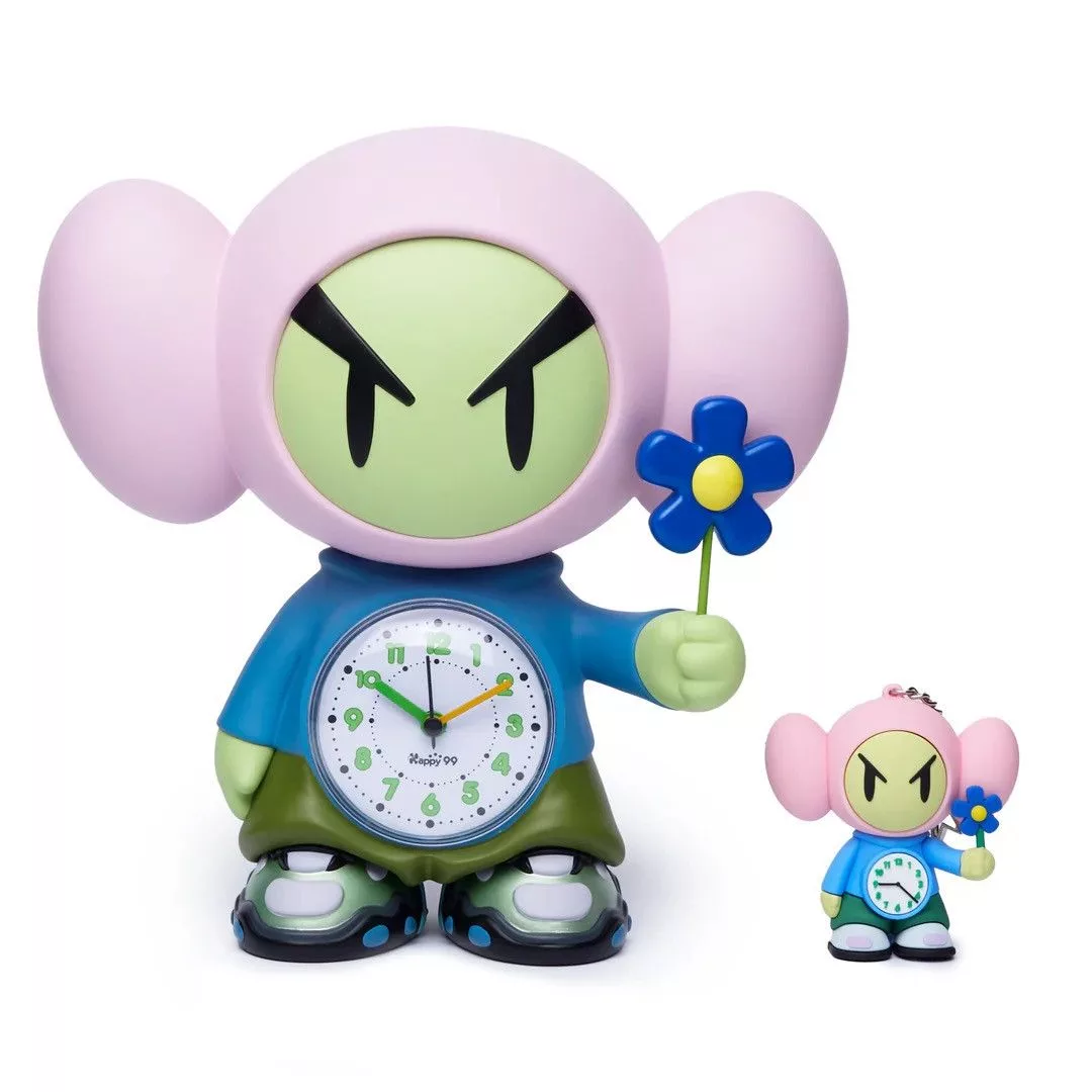 Happy99 Miscellaneous Happy99 HAPPYTIME VINYL FIGURE WITH WORKING CLOCK Multi