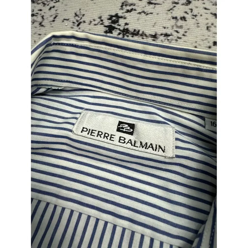 Pierre Balmain Shirts Button Ups Pierre Balmain Balmain Shirt Striped Blue Size fit XL/XXL