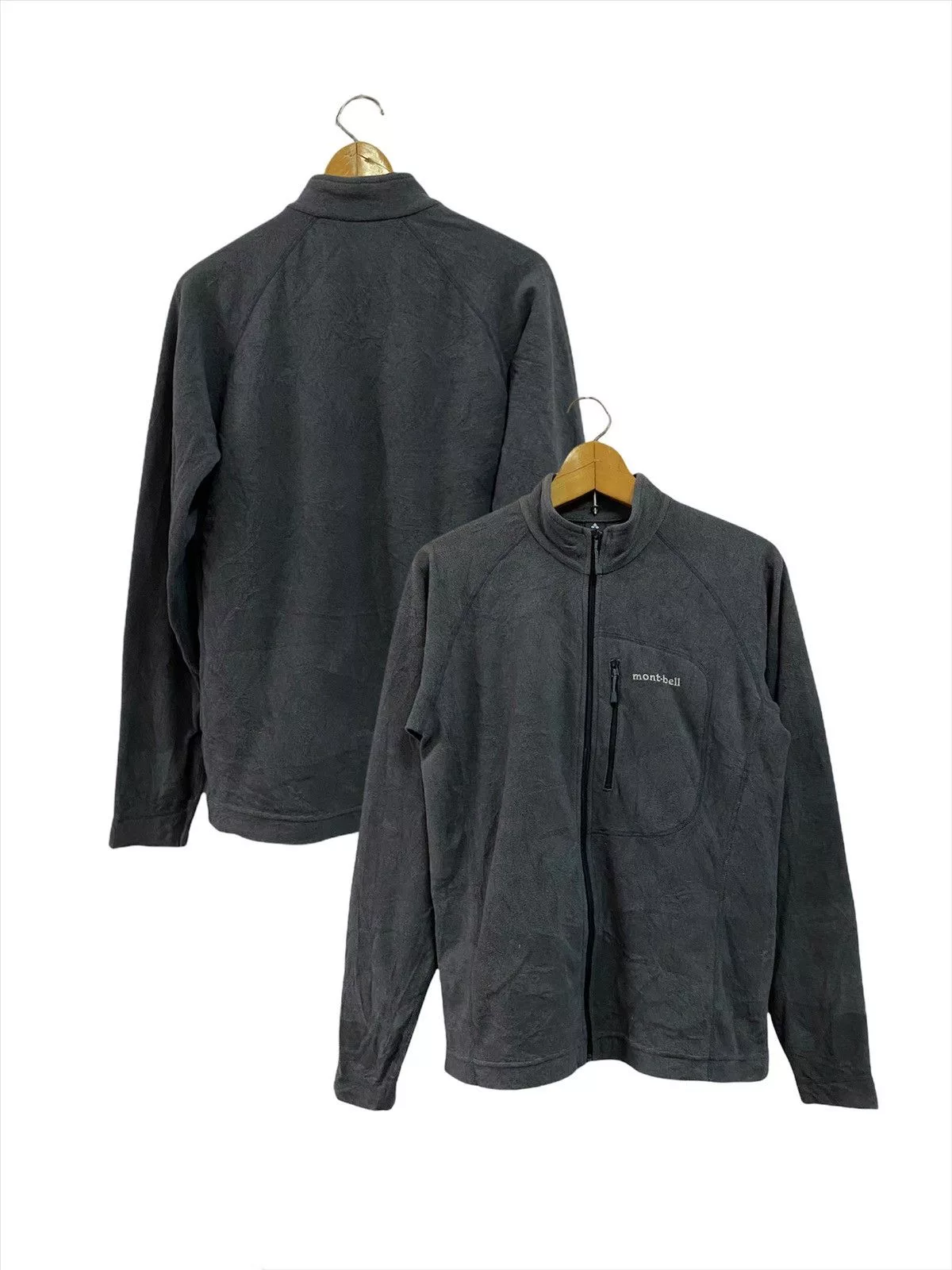 Montbell Light Jackets Vintage 90s Montbell Fleece Jacket Gray