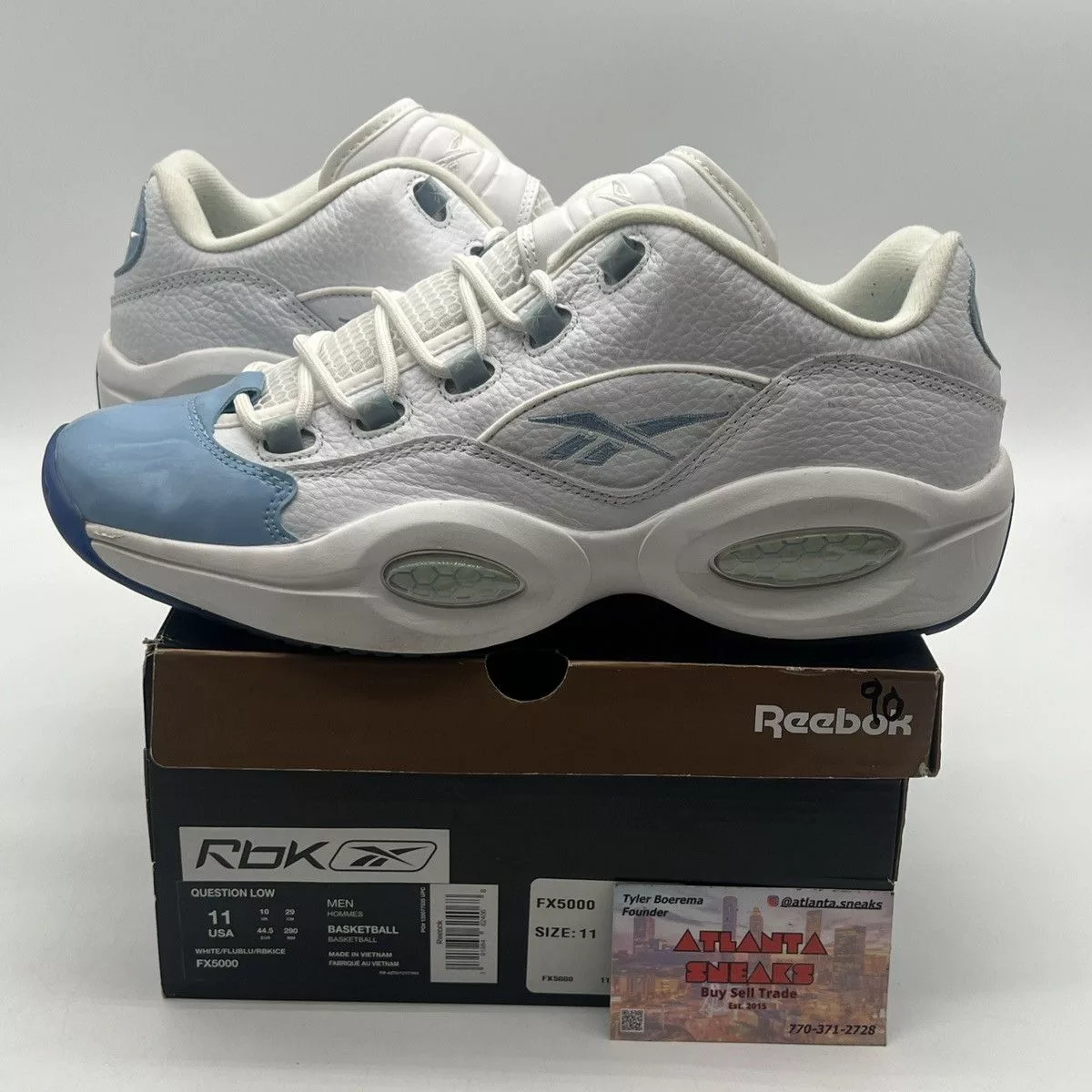 Reebok Low Top Sneakers Reebok Question patent low fluid blue White